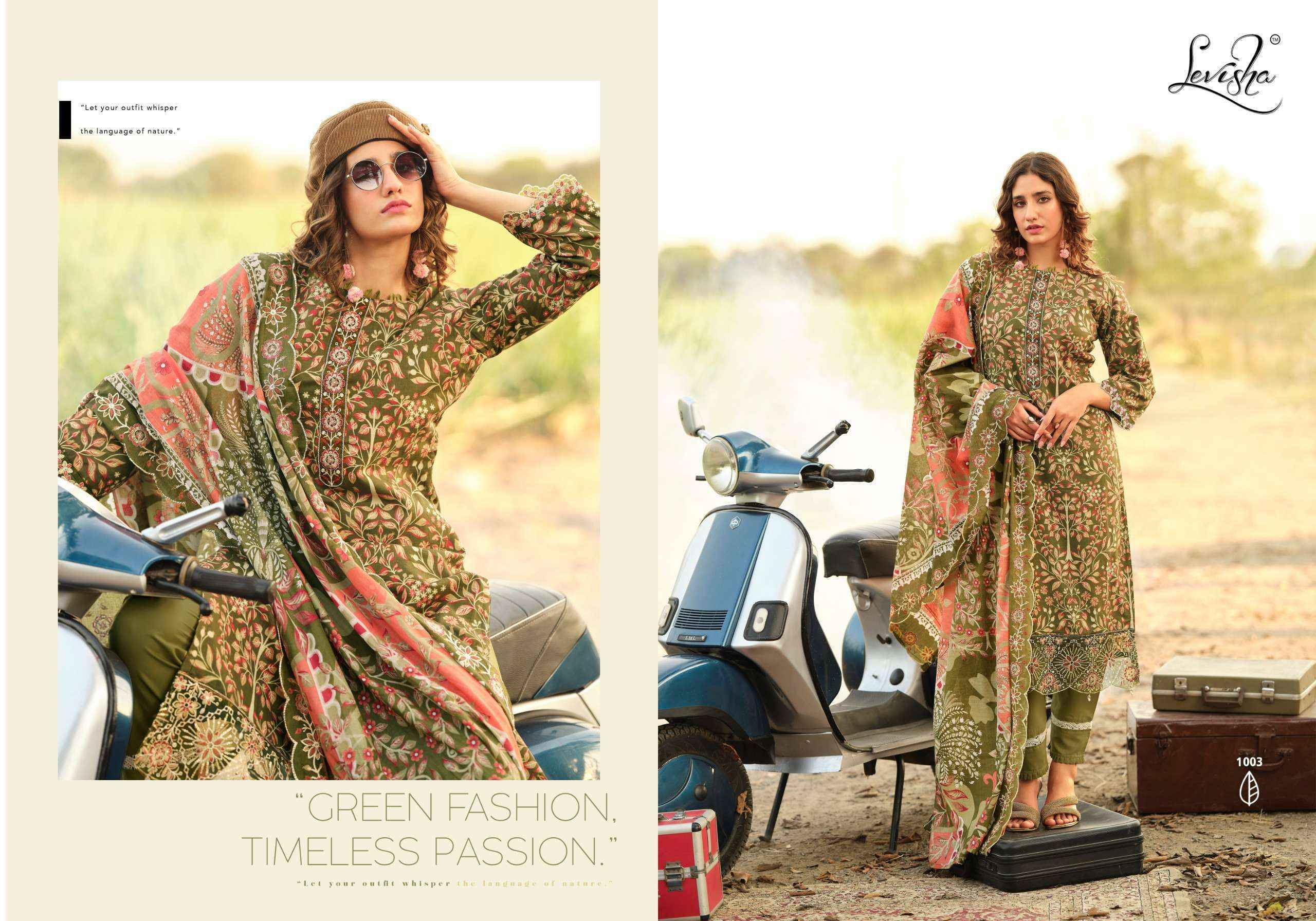 Levisha Humdum Cambric Cotton Dress Material Wholesale Collection ( 6 Pcs Catalog )