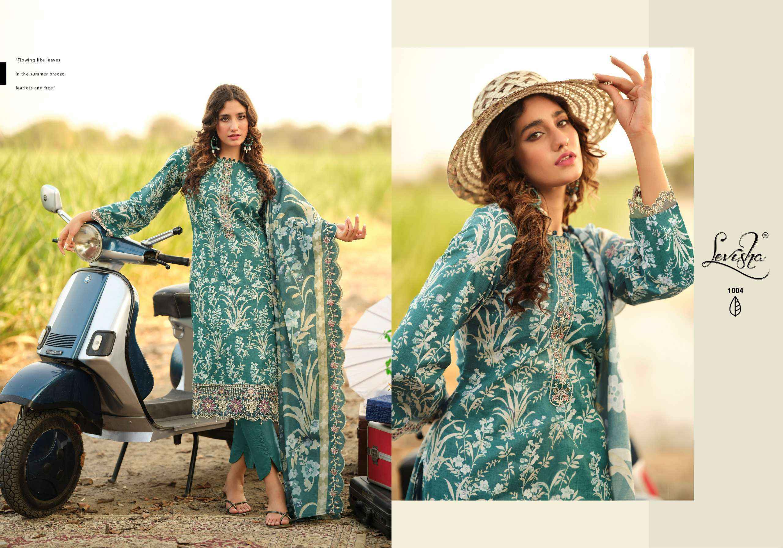Levisha Humdum Cambric Cotton Dress Material Wholesale Collection ( 6 Pcs Catalog )
