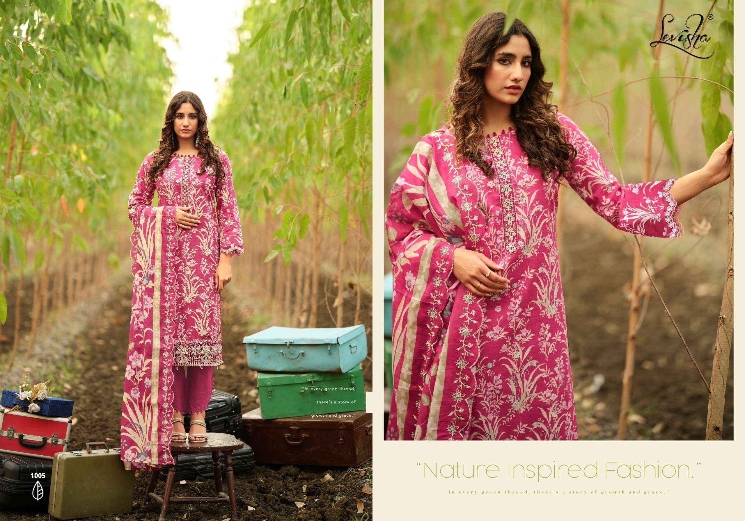 Levisha Humdum Cambric Cotton Dress Material Wholesale Collection ( 6 Pcs Catalog )
