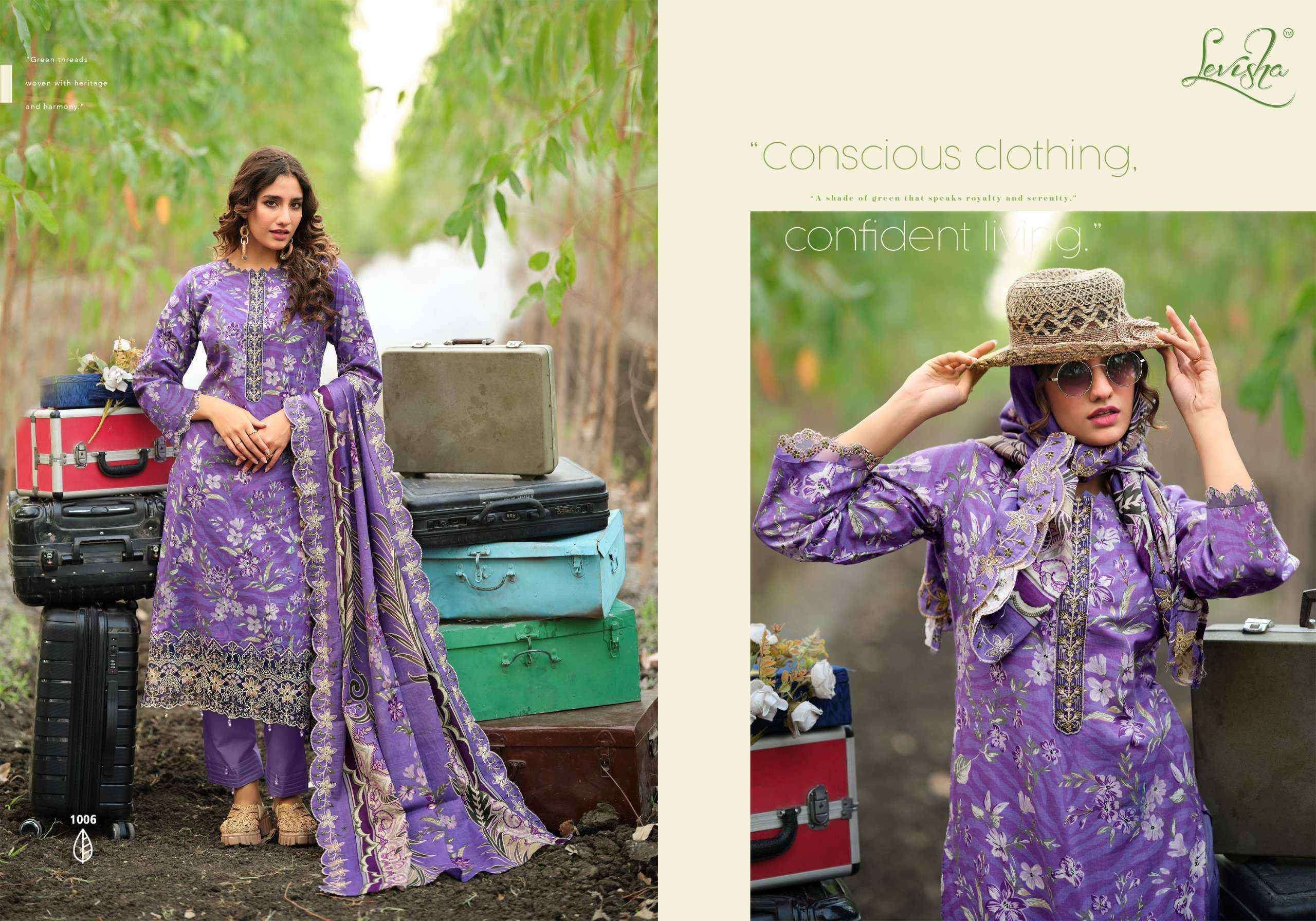 Levisha Humdum Cambric Cotton Dress Material Wholesale Collection ( 6 Pcs Catalog )