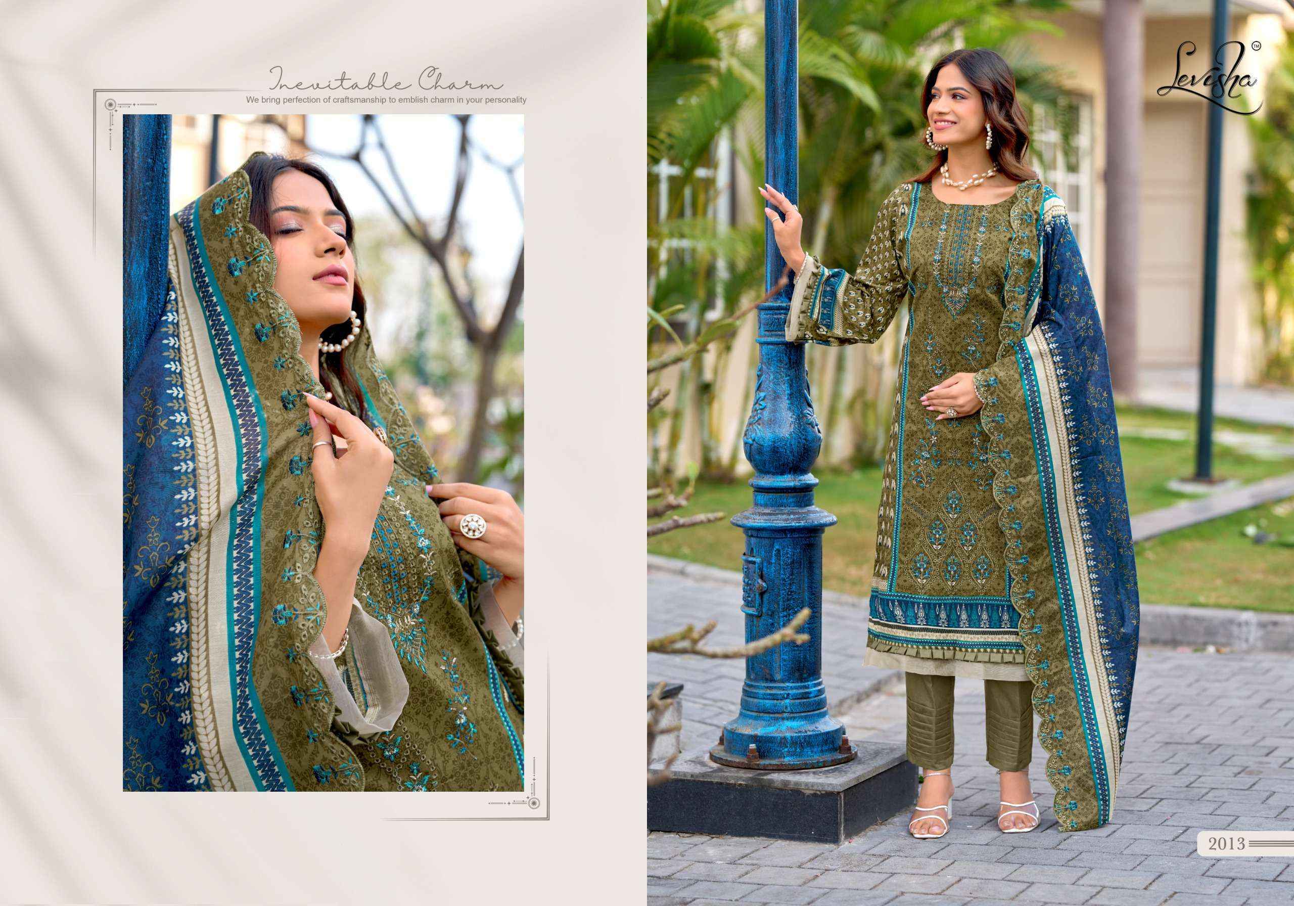 Levisha Madhubala Vol 14 Lawn Cotton Dress Material Wholesale Surat ( 8 pcs Catalogue )