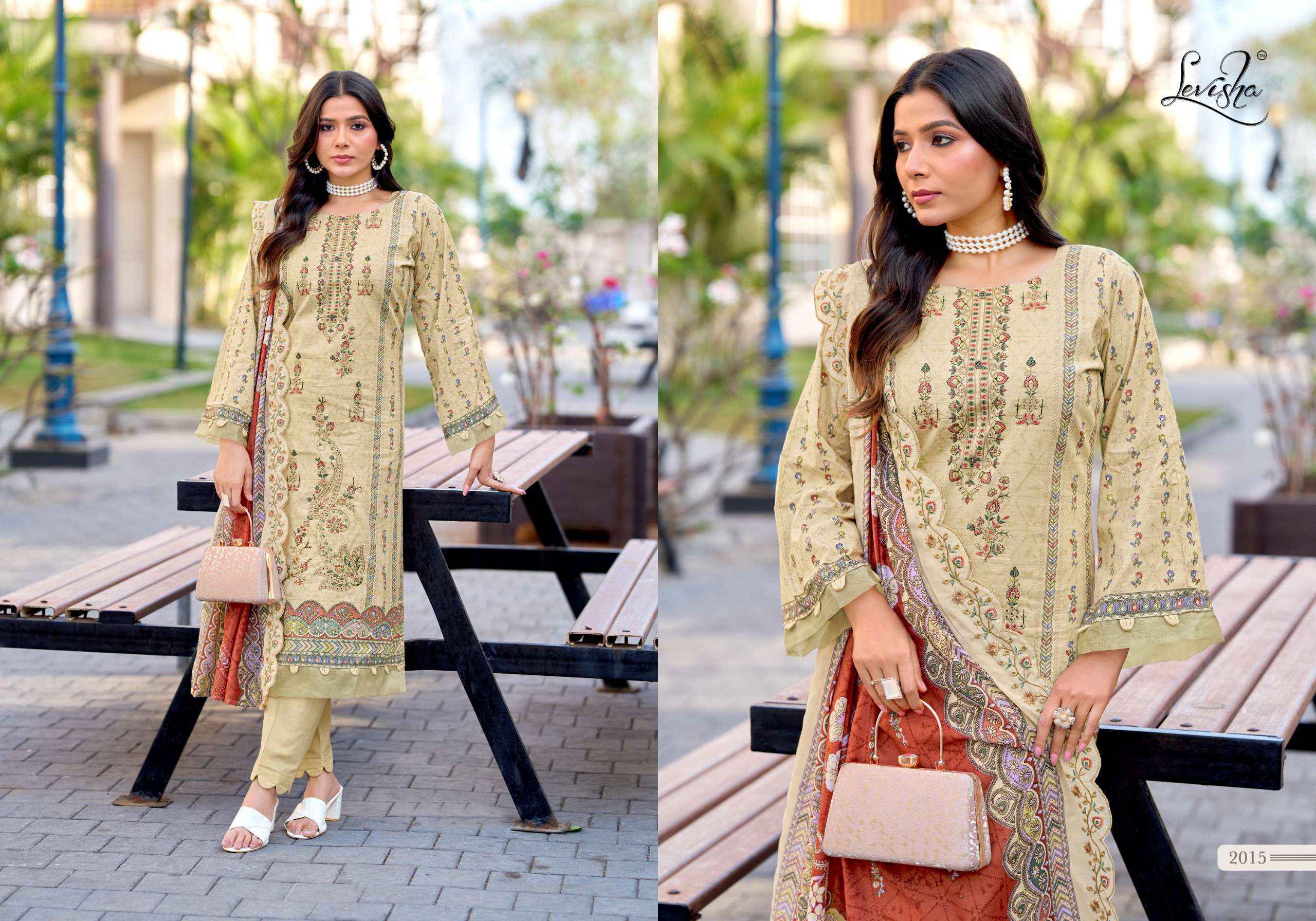 Levisha Madhubala Vol 14 Lawn Cotton Dress Material Wholesale Surat ( 8 pcs Catalogue )