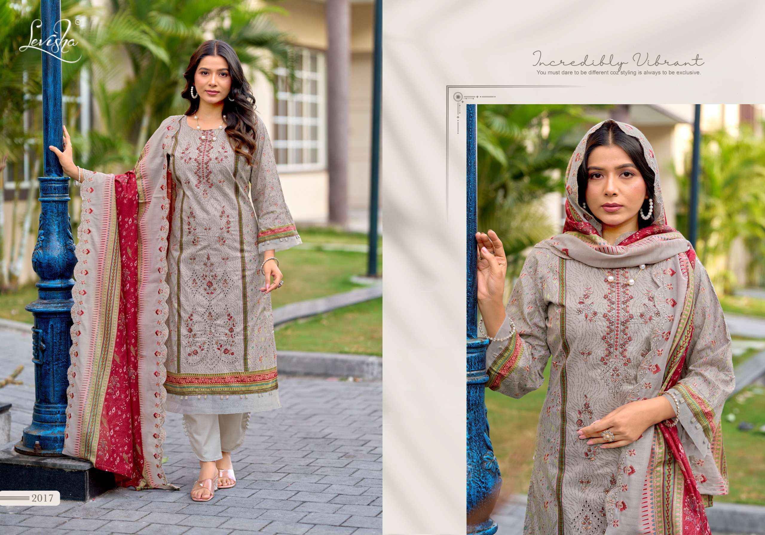 Levisha Madhubala Vol 14 Lawn Cotton Dress Material Wholesale Surat ( 8 pcs Catalogue )