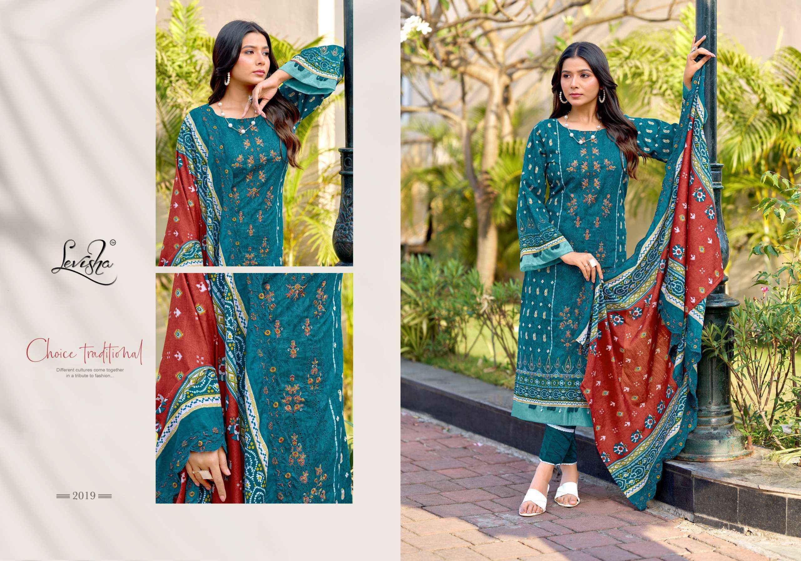 Levisha Madhubala Vol 14 Lawn Cotton Dress Material Wholesale Surat ( 8 pcs Catalogue )