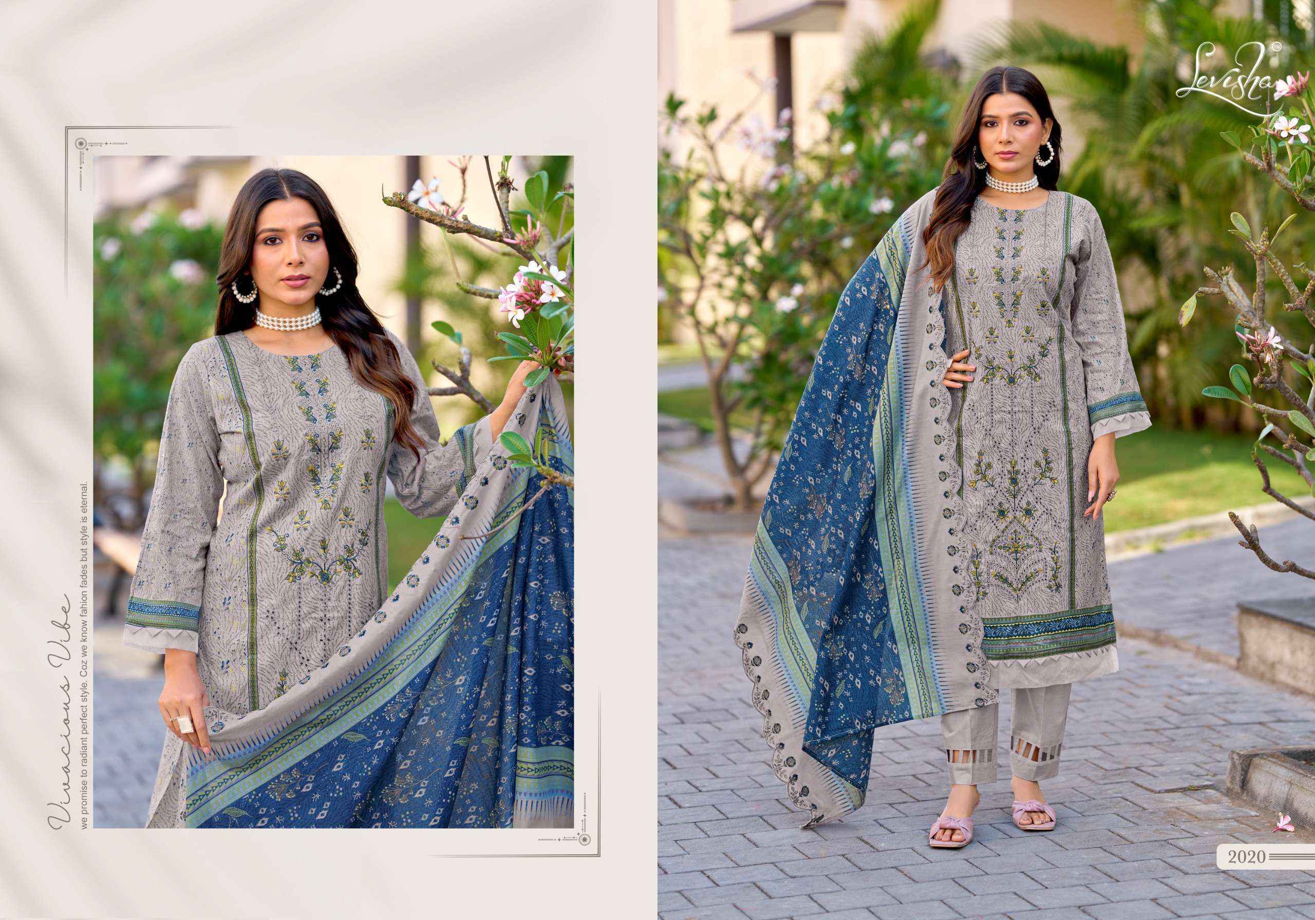 Levisha Madhubala Vol 14 Lawn Cotton Dress Material Wholesale Surat ( 8 pcs Catalogue )