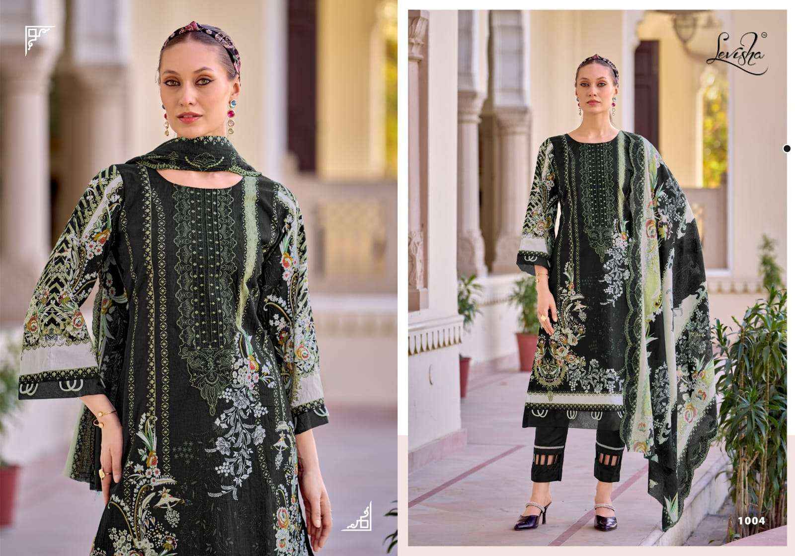 Levisha Needal Wonder Nx Cotton Pakistani Style Dress Material Collection ( 8 Pcs Catalog )