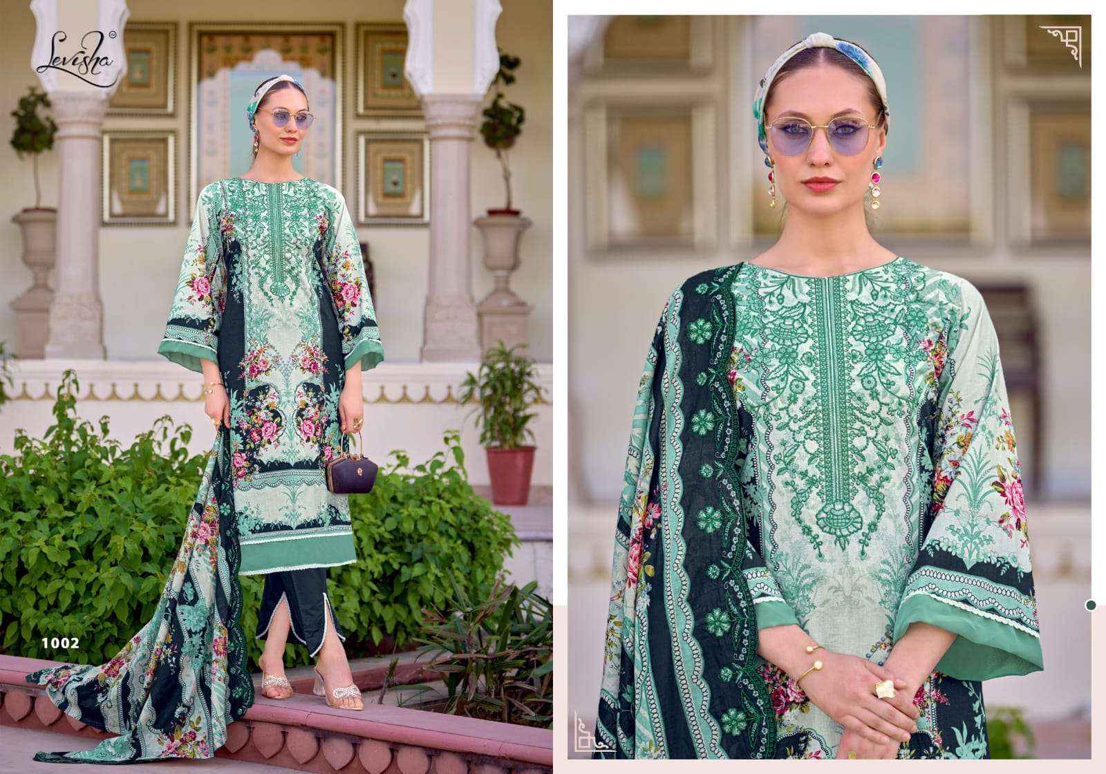 Levisha Needal Wonder Nx Cotton Pakistani Style Dress Material Collection ( 8 Pcs Catalog )