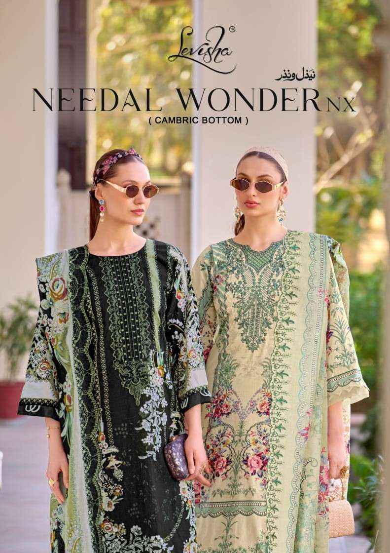 Levisha Needal Wonder Nx Cotton Pakistani Style Dress Material Collection ( 8 Pcs Catalog )