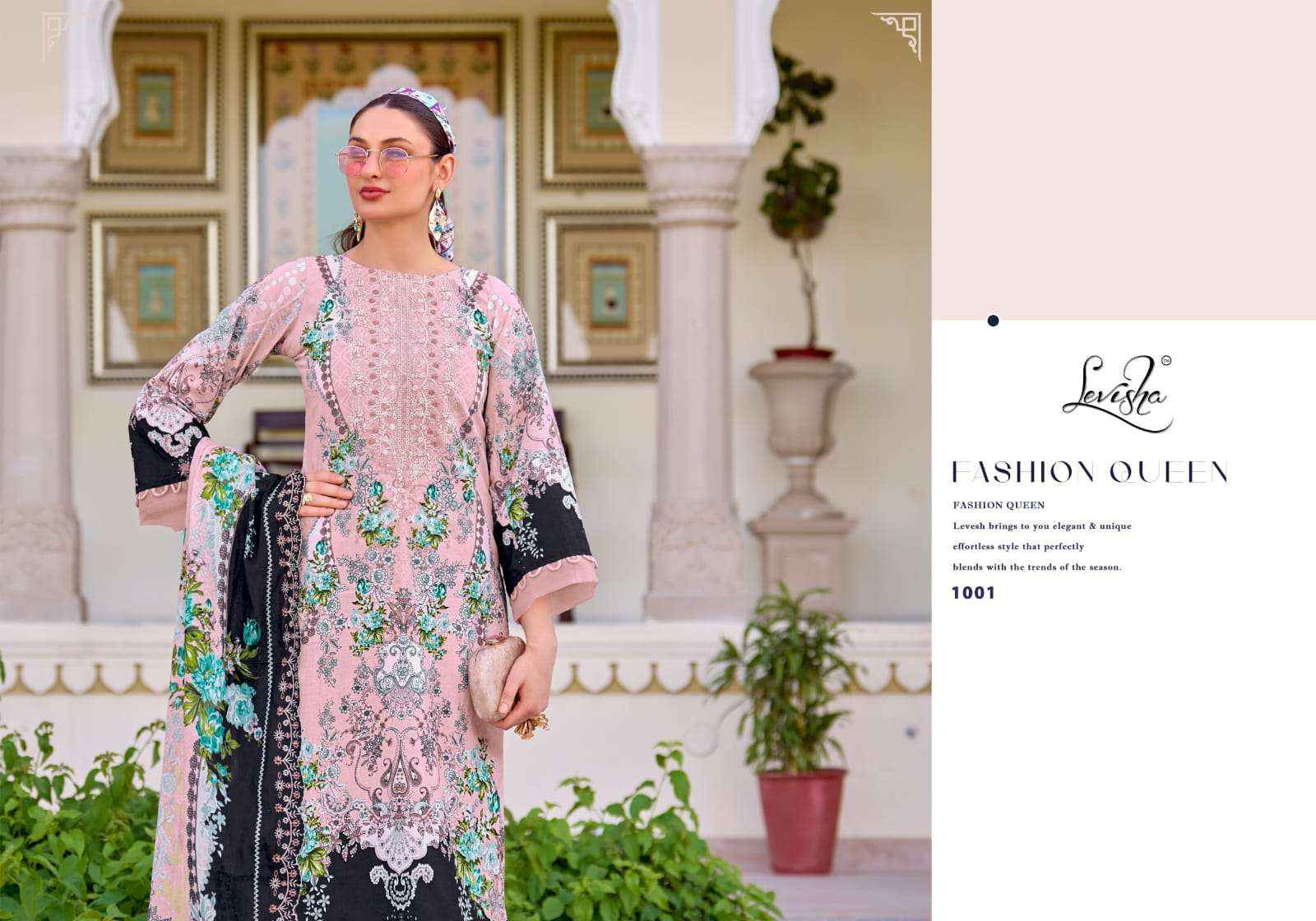 Levisha Needal Wonder Nx Cotton Pakistani Style Dress Material Collection ( 8 Pcs Catalog )