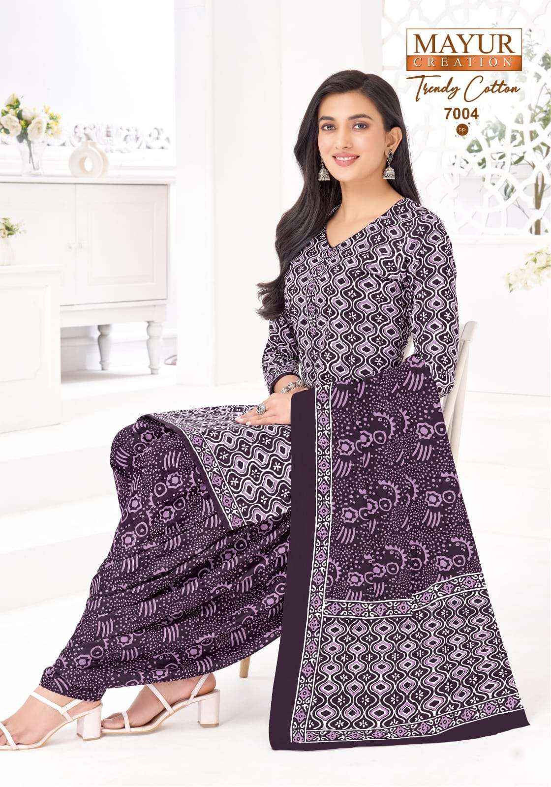 Mayur Trendy Cotton Vol 7 Pure Cotton Dress Material Wholesale ( 10 pcs Catalogue )