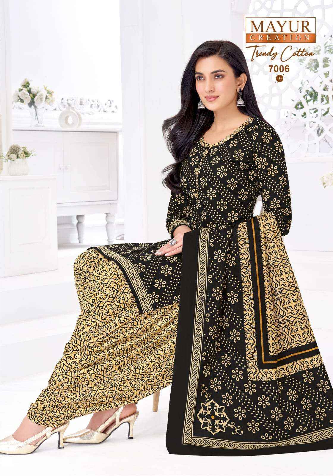 Mayur Trendy Cotton Vol 7 Pure Cotton Dress Material Wholesale ( 10 pcs Catalogue )