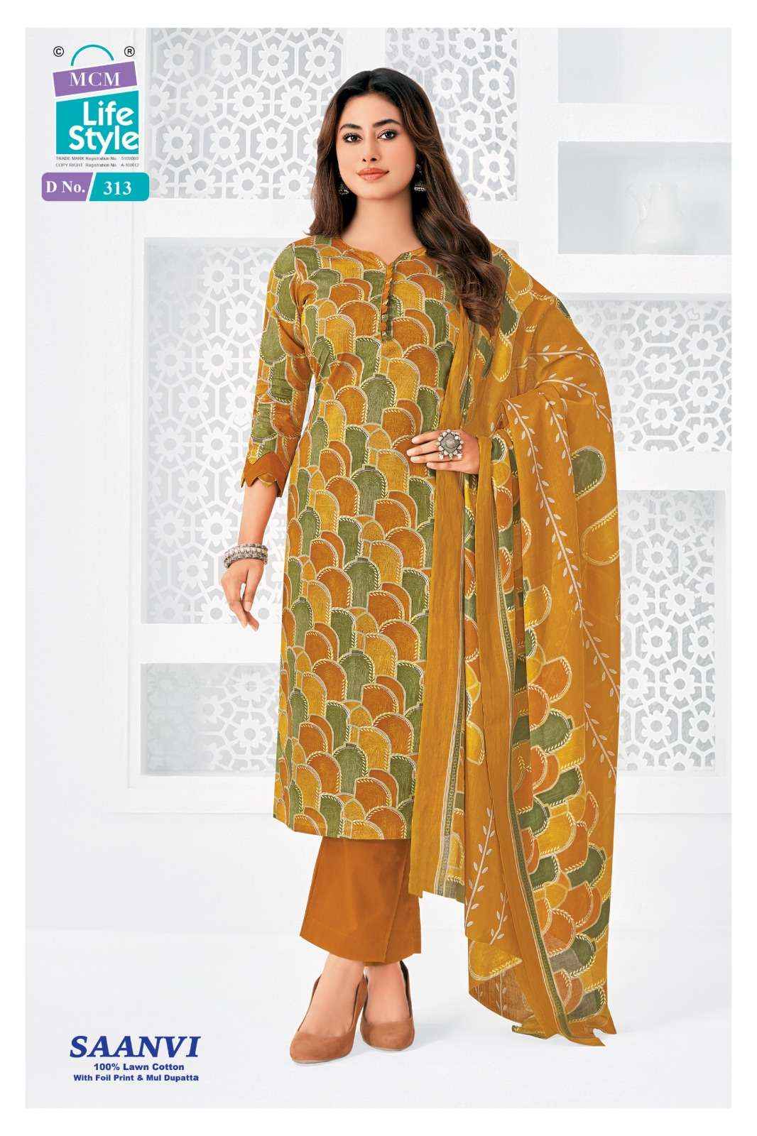 Mcm Lifestyle Saanvi Vol 3 Heavy Lawn Cotton Dress Collection ( 10 Pcs Catalog )