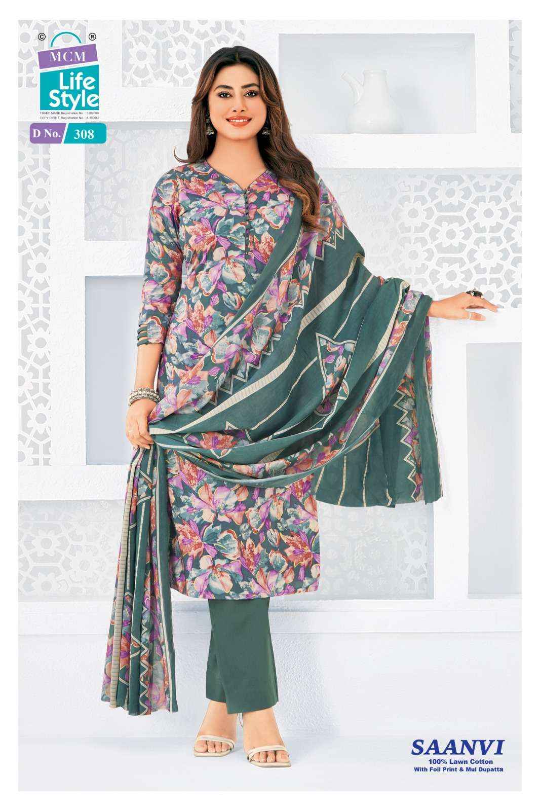 Mcm Lifestyle Saanvi Vol 3 Heavy Lawn Cotton Dress Collection ( 10 Pcs Catalog )