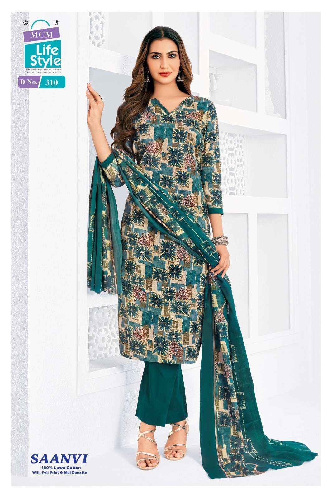 Mcm Lifestyle Saanvi Vol 3 Heavy Lawn Cotton Dress Collection ( 10 Pcs Catalog )