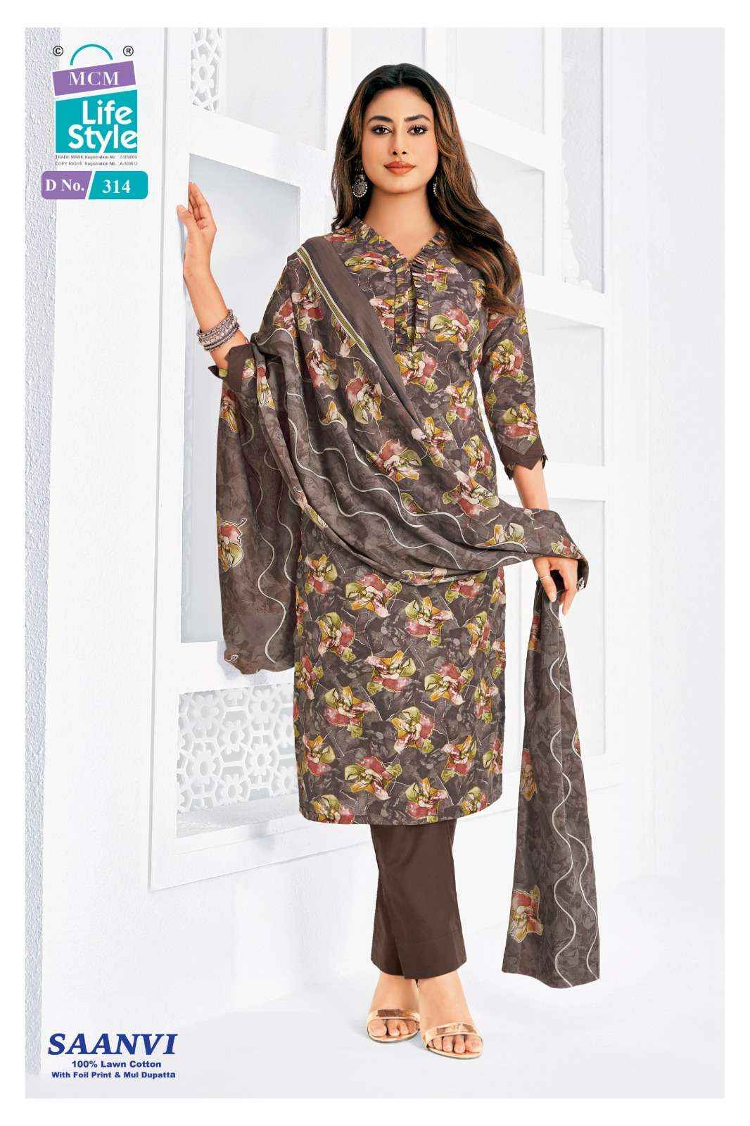 Mcm Lifestyle Saanvi Vol 3 Heavy Lawn Cotton Dress Collection ( 10 Pcs Catalog )