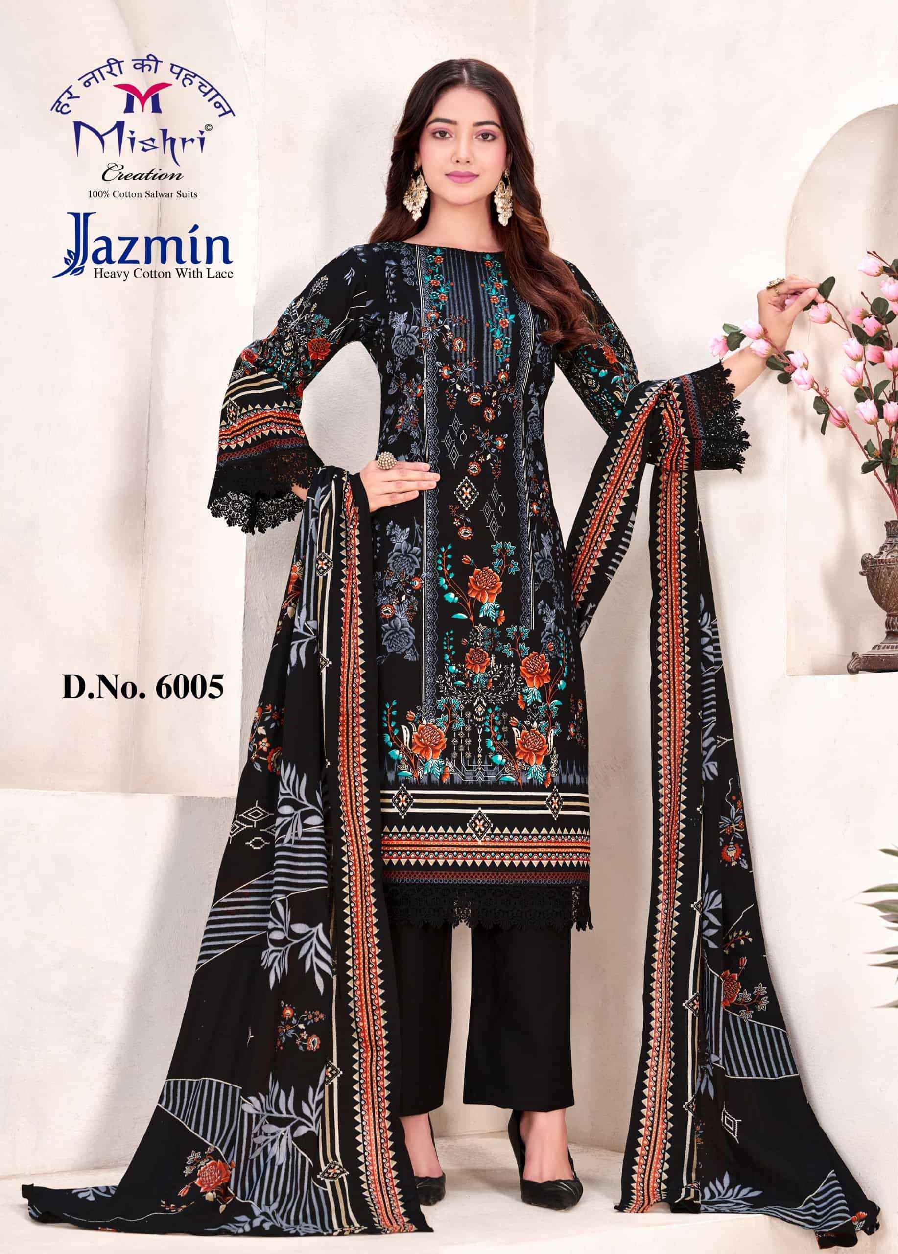 Mishri Creation Jazmin Vol 6 Cotton Pakistani Suits Wholesale Price ( 6 Pcs Catalogue )