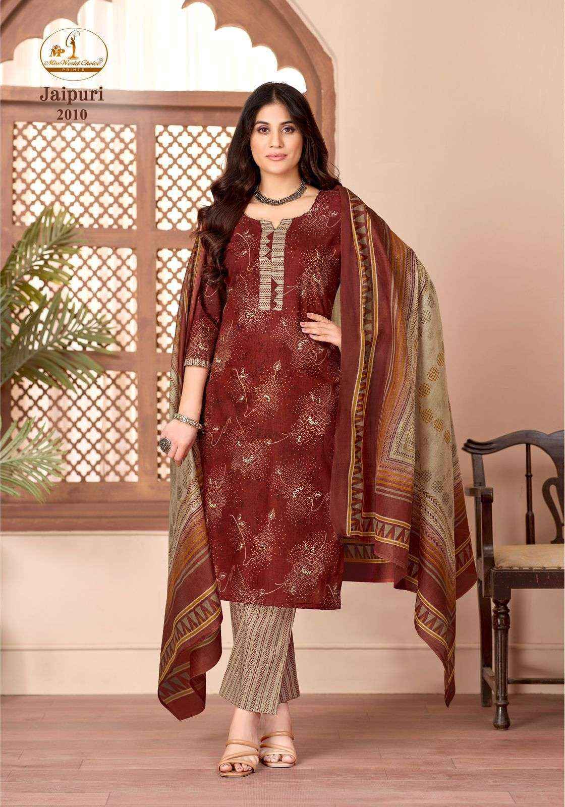 Miss World Choice Jaipuri Vol 2 Cotton Dress Material Wholesale Collection ( 10 Pcs Catalog )