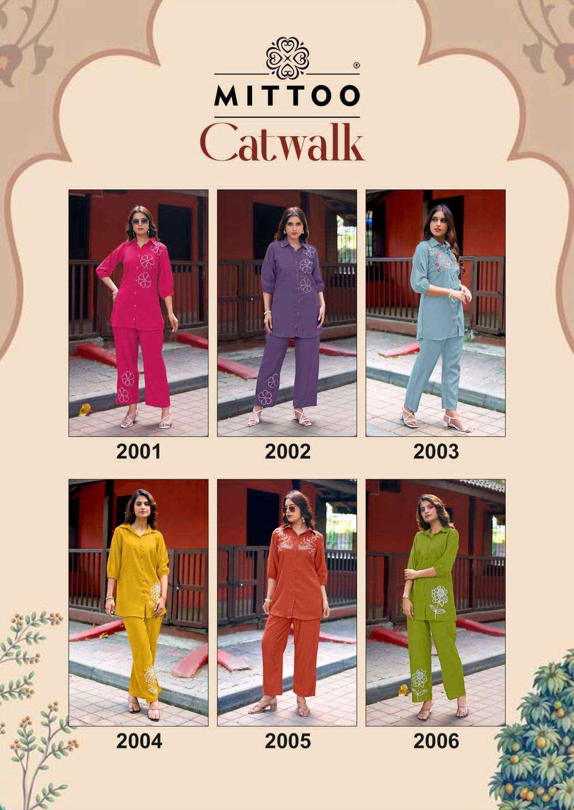 Mittoo Cat Walk Exclusive Style Cord Set Collection ( 6 Pcs Catalog )