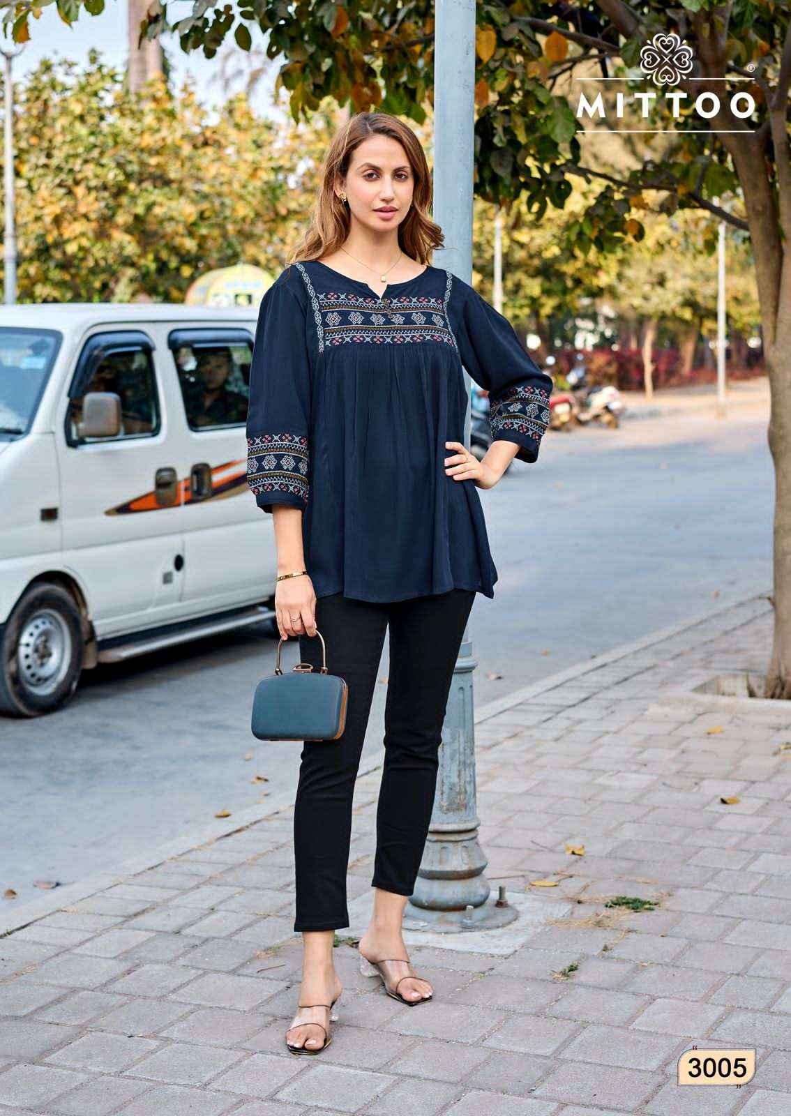 Mittoo fashion Emlee Western Wear Ladies Short Tops Wholesale Price ( 6 Pcs Catalogue )