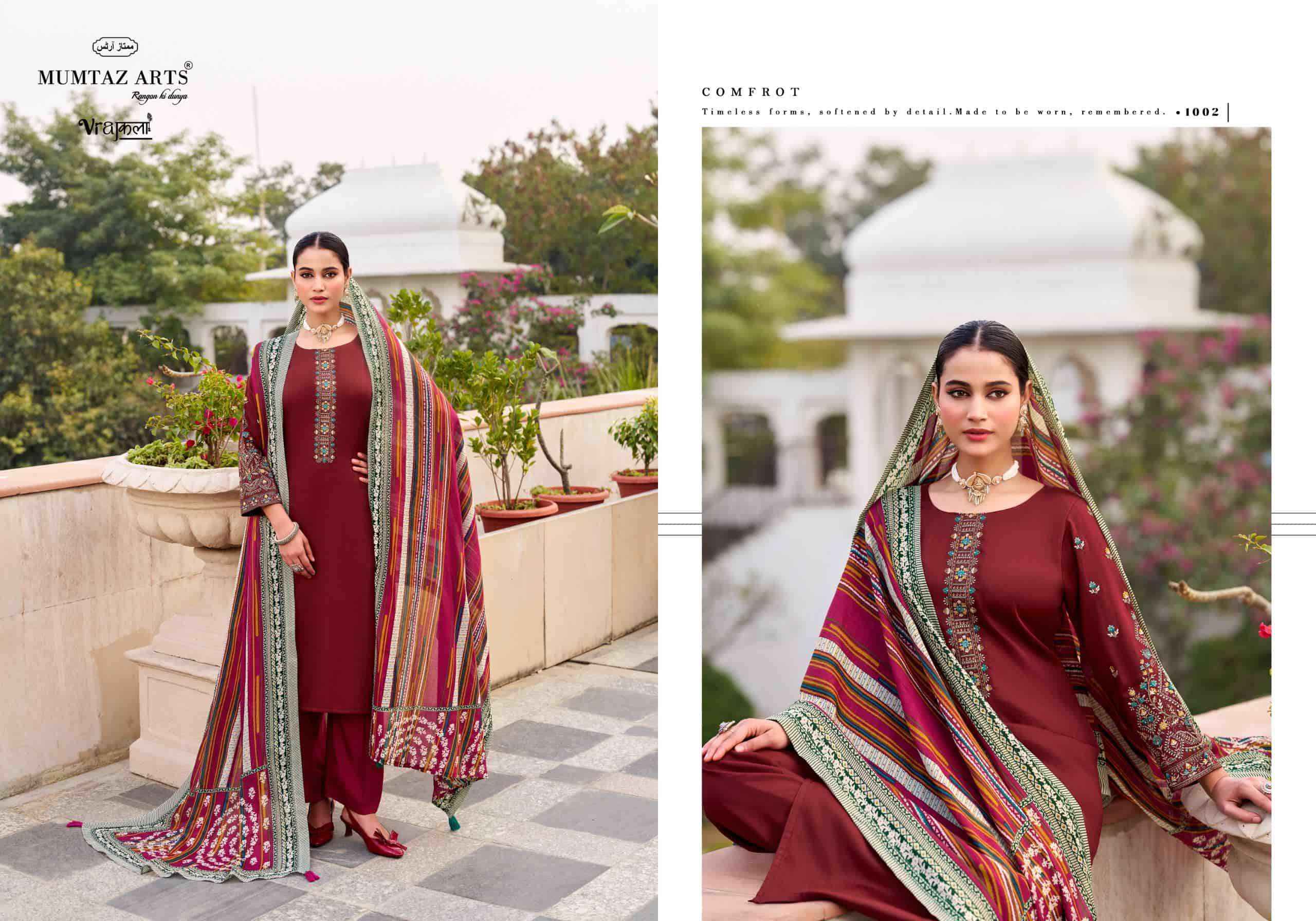 Mumtaz Arts Jamdani Exclusive Fancy Ladies Dress Material Wholesale Collection ( 6 Pcs Catalog )