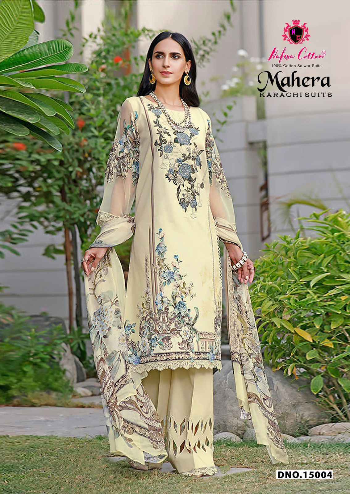 Nafisa Cotton Mahera Karachi Suits Vol 15 Cotton Dress Material ( 6 pcs Catalogue )