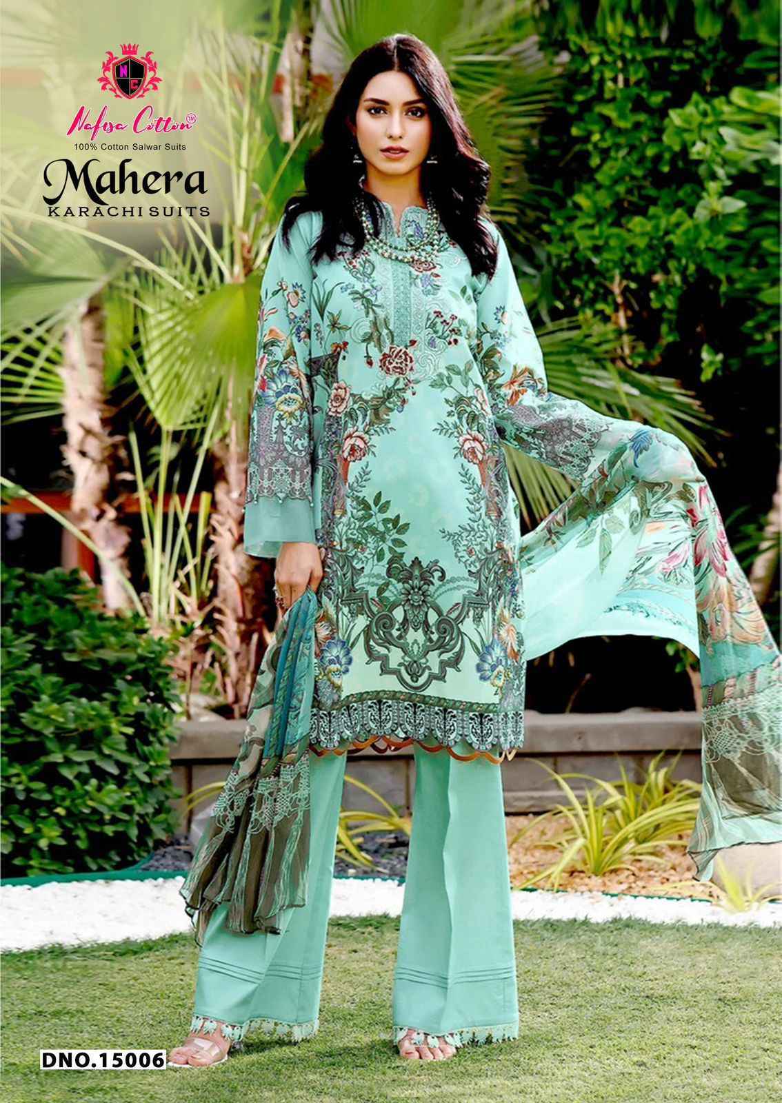 Nafisa Cotton Mahera Karachi Suits Vol 15 Cotton Dress Material ( 6 pcs Catalogue )