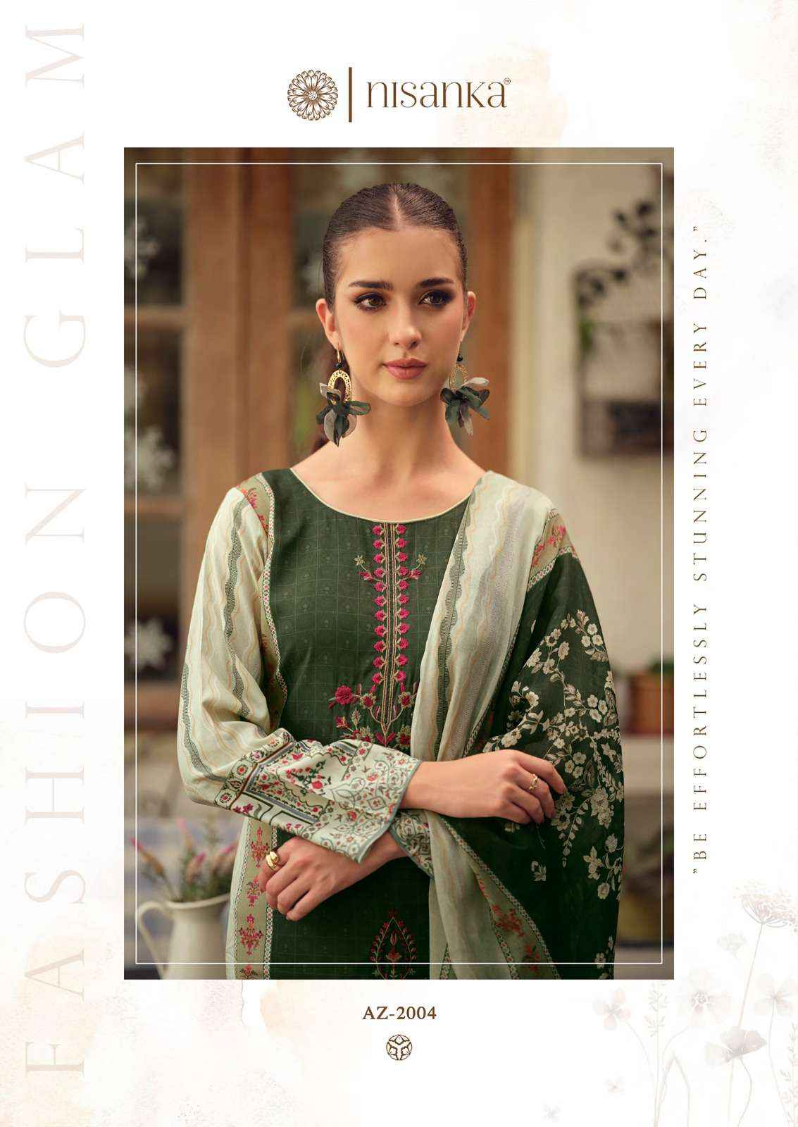 Nisanka Azaa Vol 4 Dress Material Wholesale Price ( 4 Pcs Catalogue )