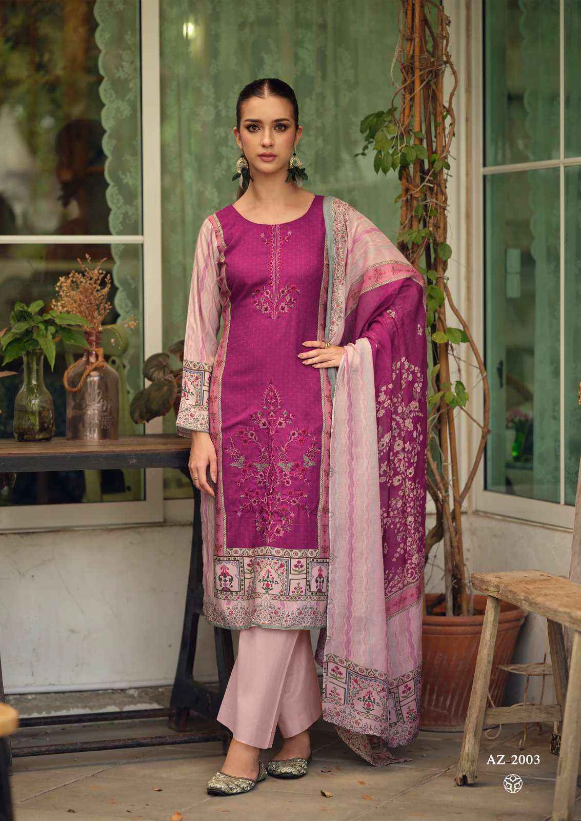 Nisanka Azaa Vol 4 Dress Material Wholesale Price ( 4 Pcs Catalogue )