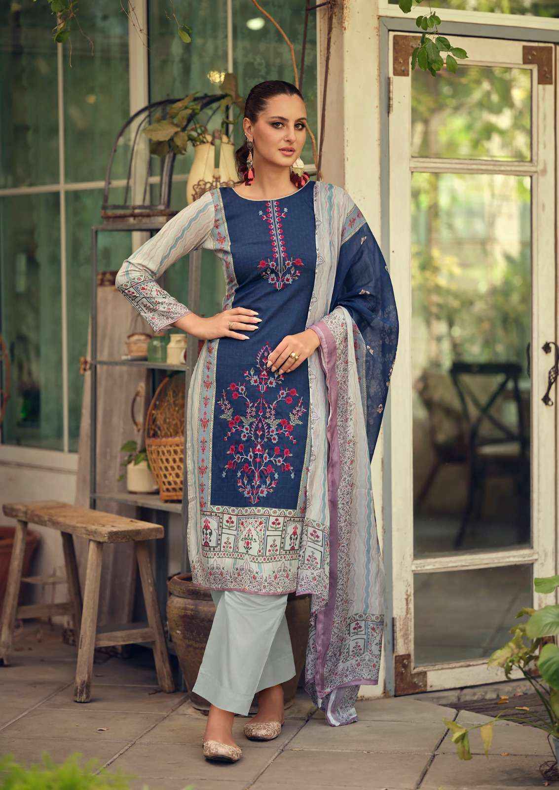Nisanka Azaa Vol 4 Dress Material Wholesale Price ( 4 Pcs Catalogue )