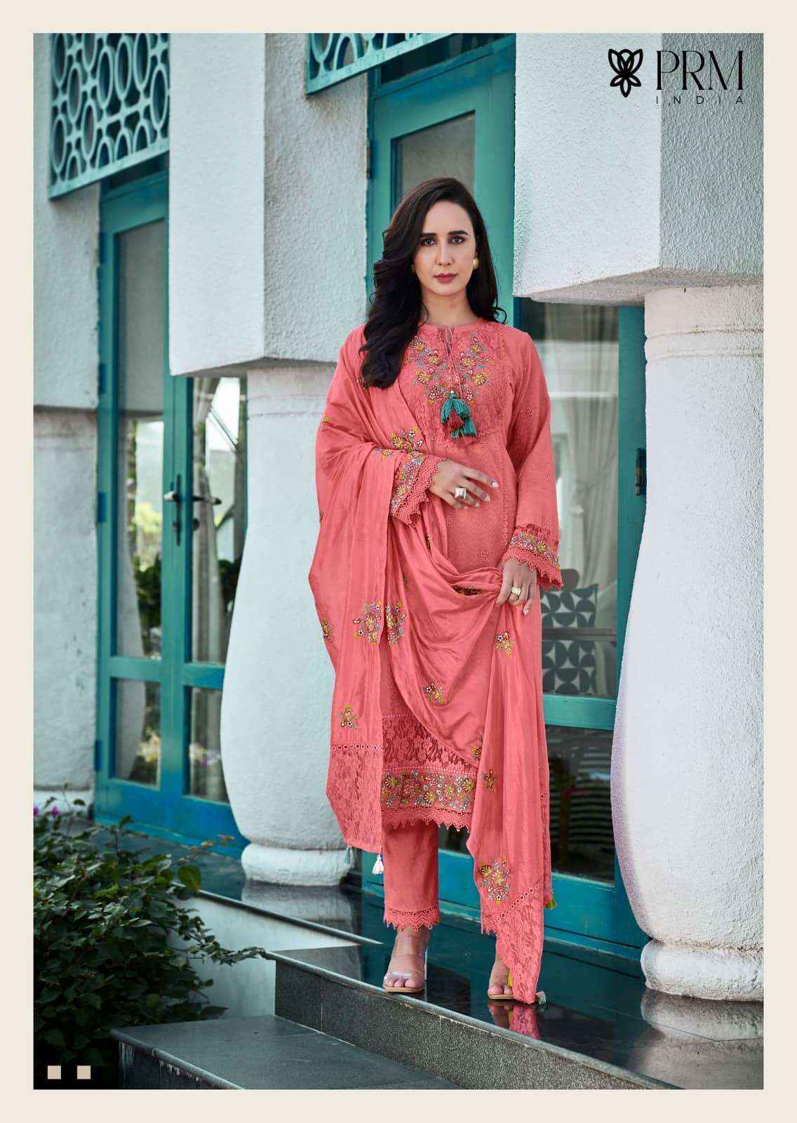 Prm India Vanya Pure Cotton Designer 3 Piece Set Collection ( 6 Pcs Catalog )