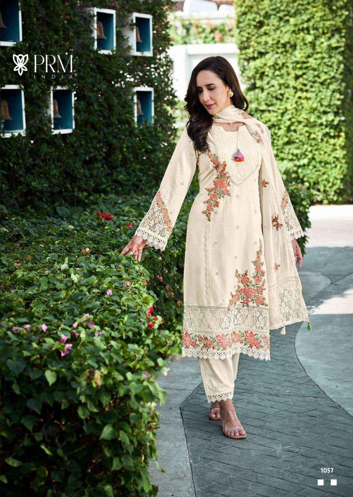 Prm India Vanya Pure Cotton Designer 3 Piece Set Collection ( 6 Pcs Catalog )