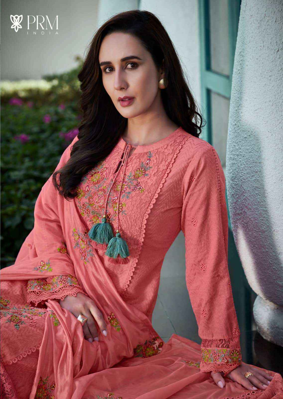 Prm India Vanya Pure Cotton Designer 3 Piece Set Collection ( 6 Pcs Catalog )