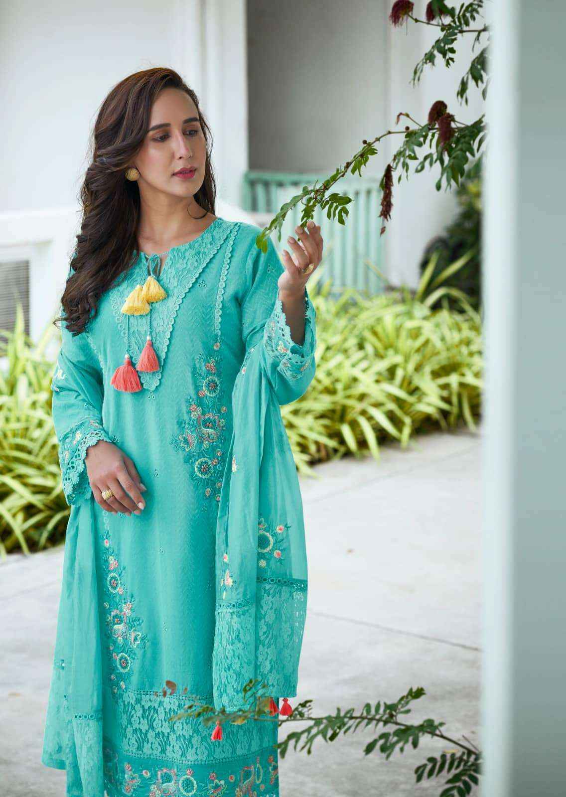 Prm India Vanya Pure Cotton Designer 3 Piece Set Collection ( 6 Pcs Catalog )