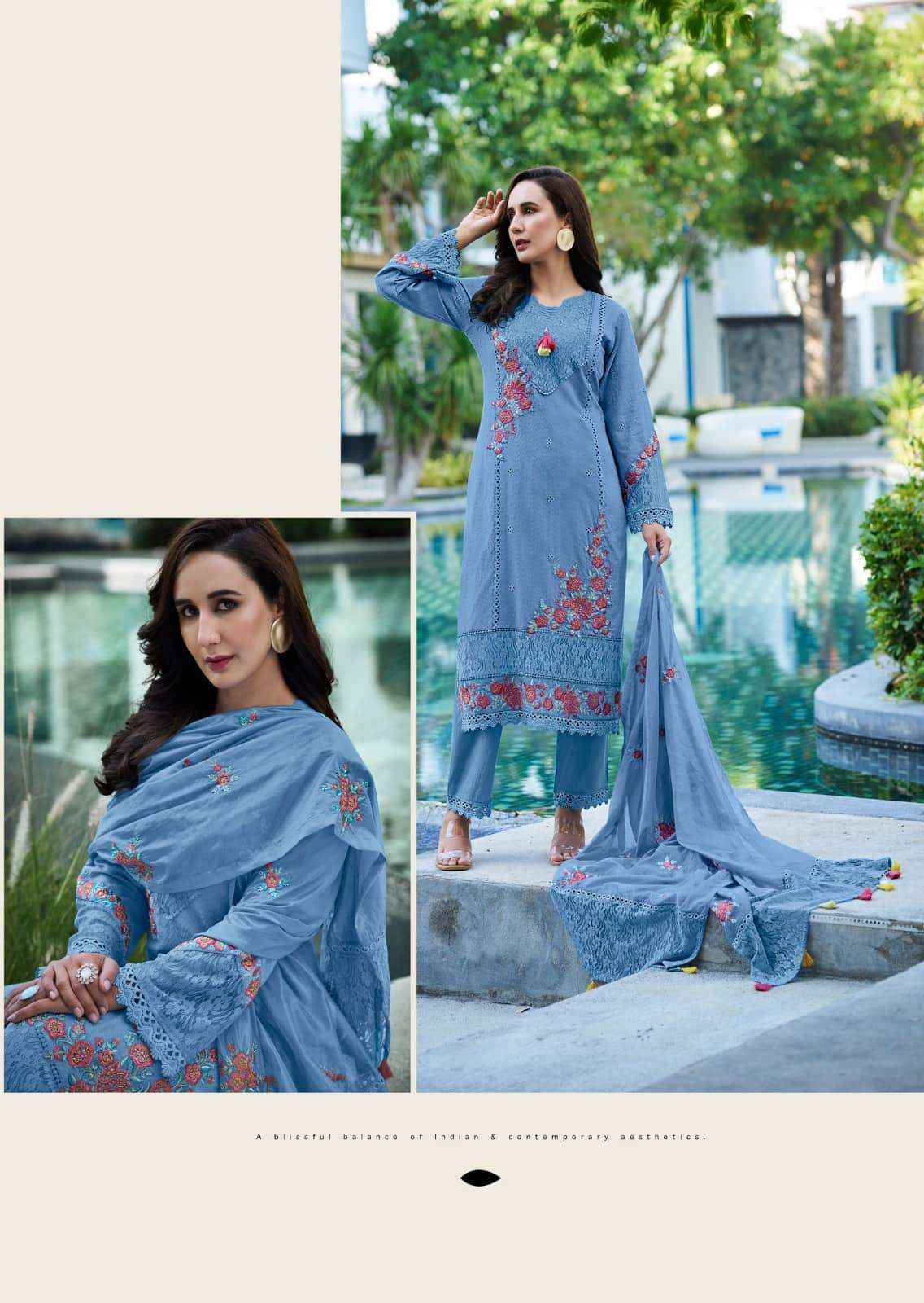Prm India Vanya Pure Cotton Designer 3 Piece Set Collection ( 6 Pcs Catalog )
