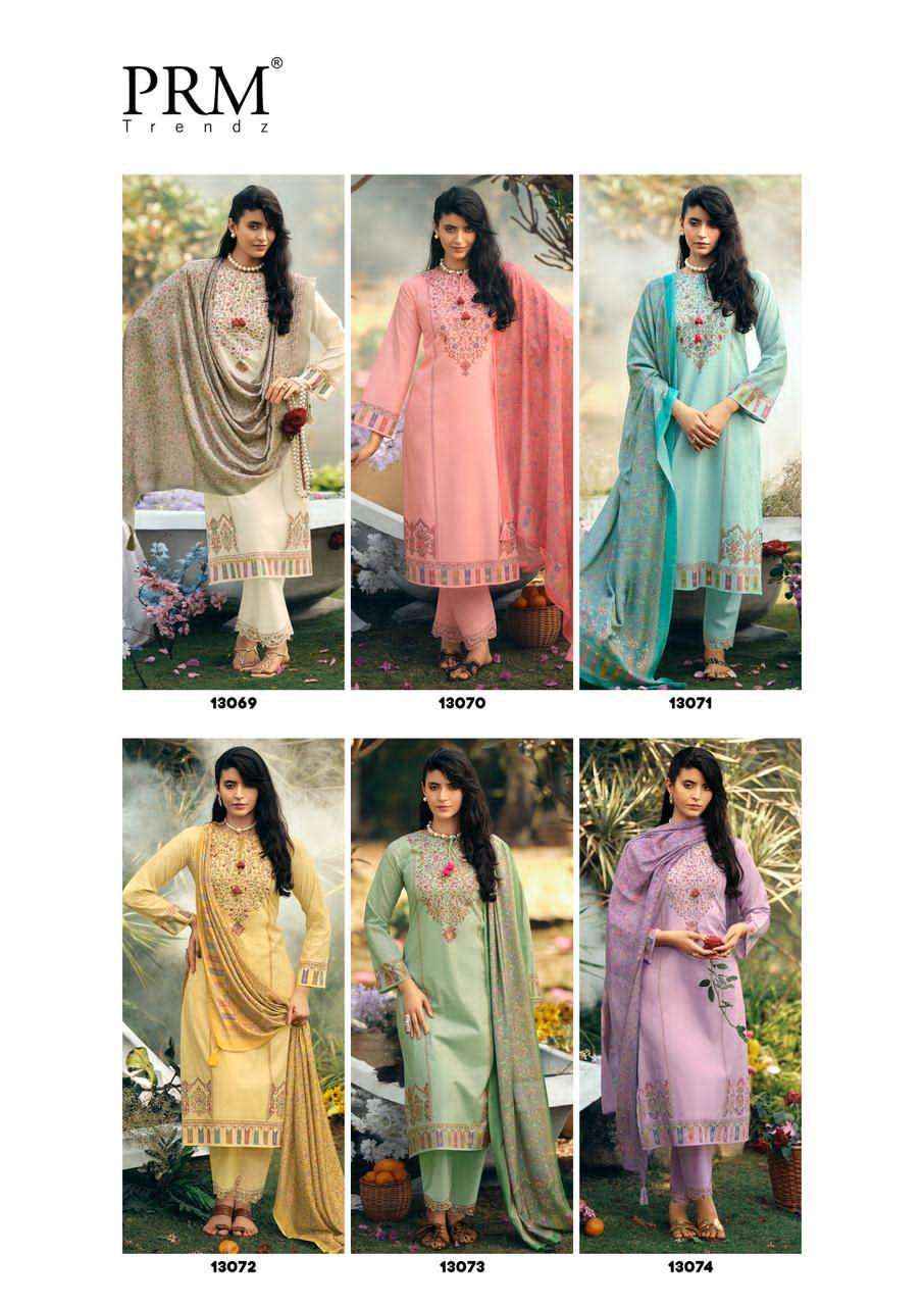 Prm Trendz Kani Queen Pure lawn Cotton Dress Material Wholesale ( 6 Pcs Catalogue )