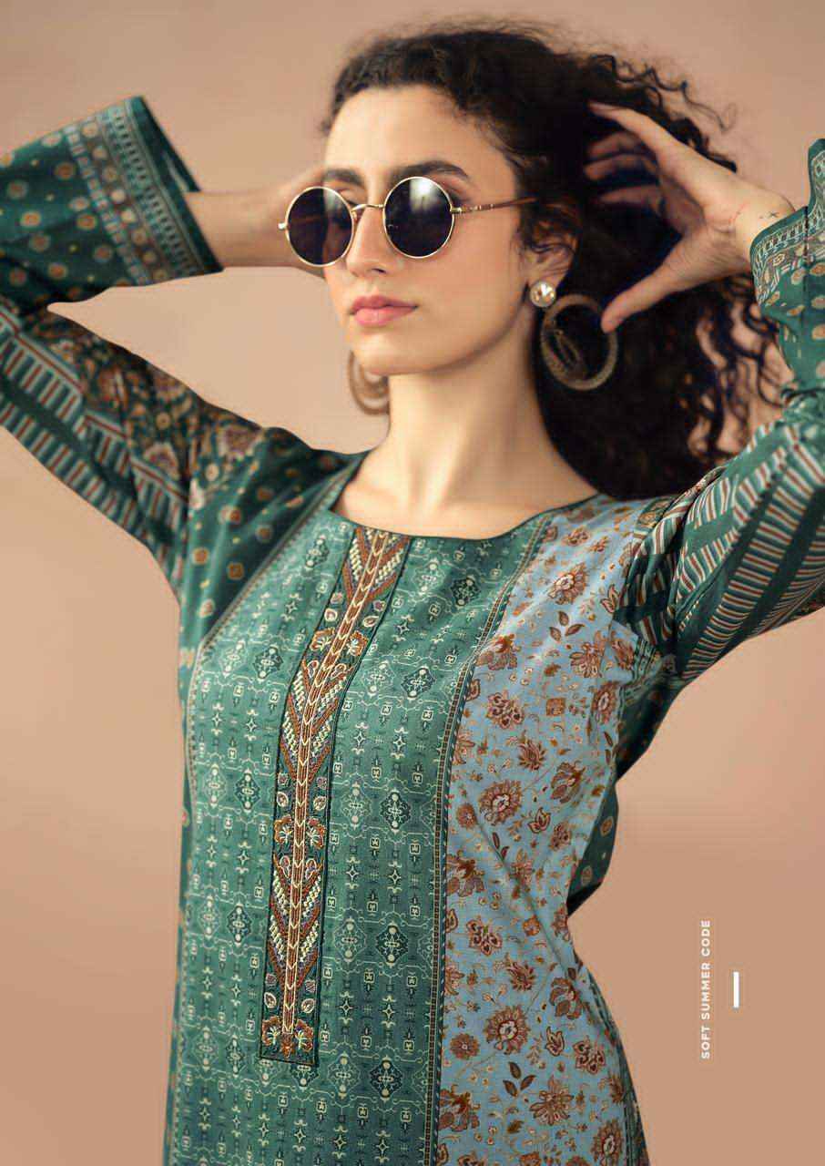 Prm Trendz Rozana Pure Cotton Dress Material Wholesale Price ( 6 Pcs Catalogue )