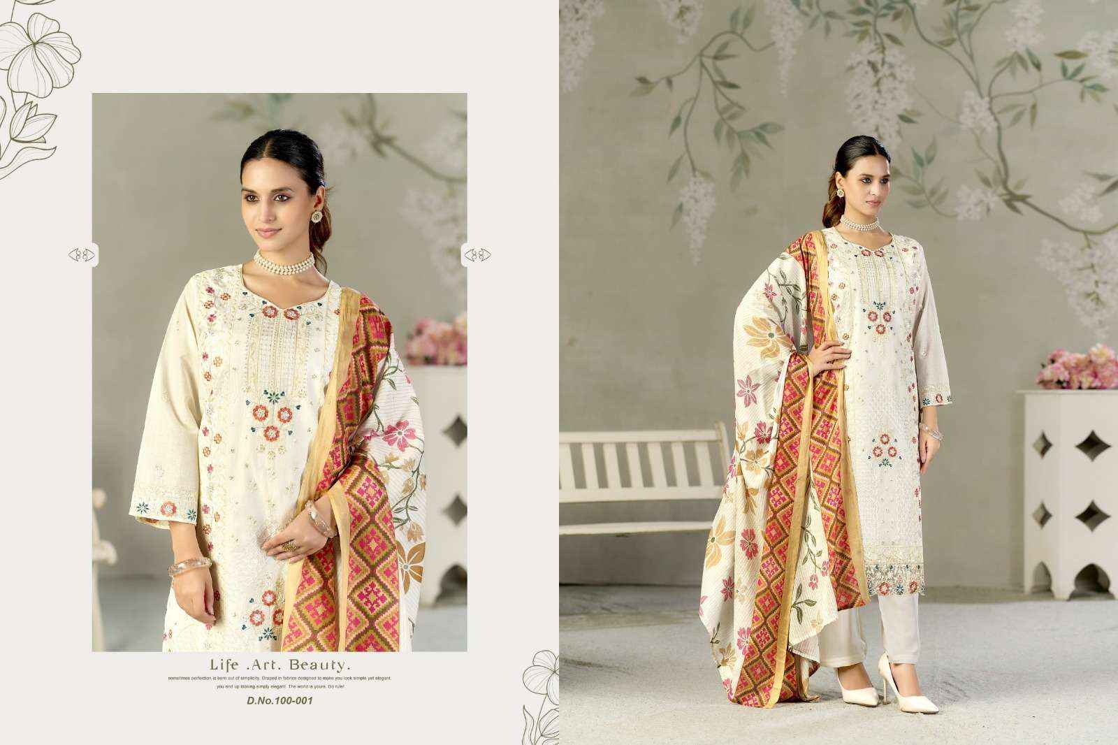 Radhika Azara Rumaisa Pure Lawn Cotton Dress Material Wholesale Price ( 2 Pcs Catalogue )
