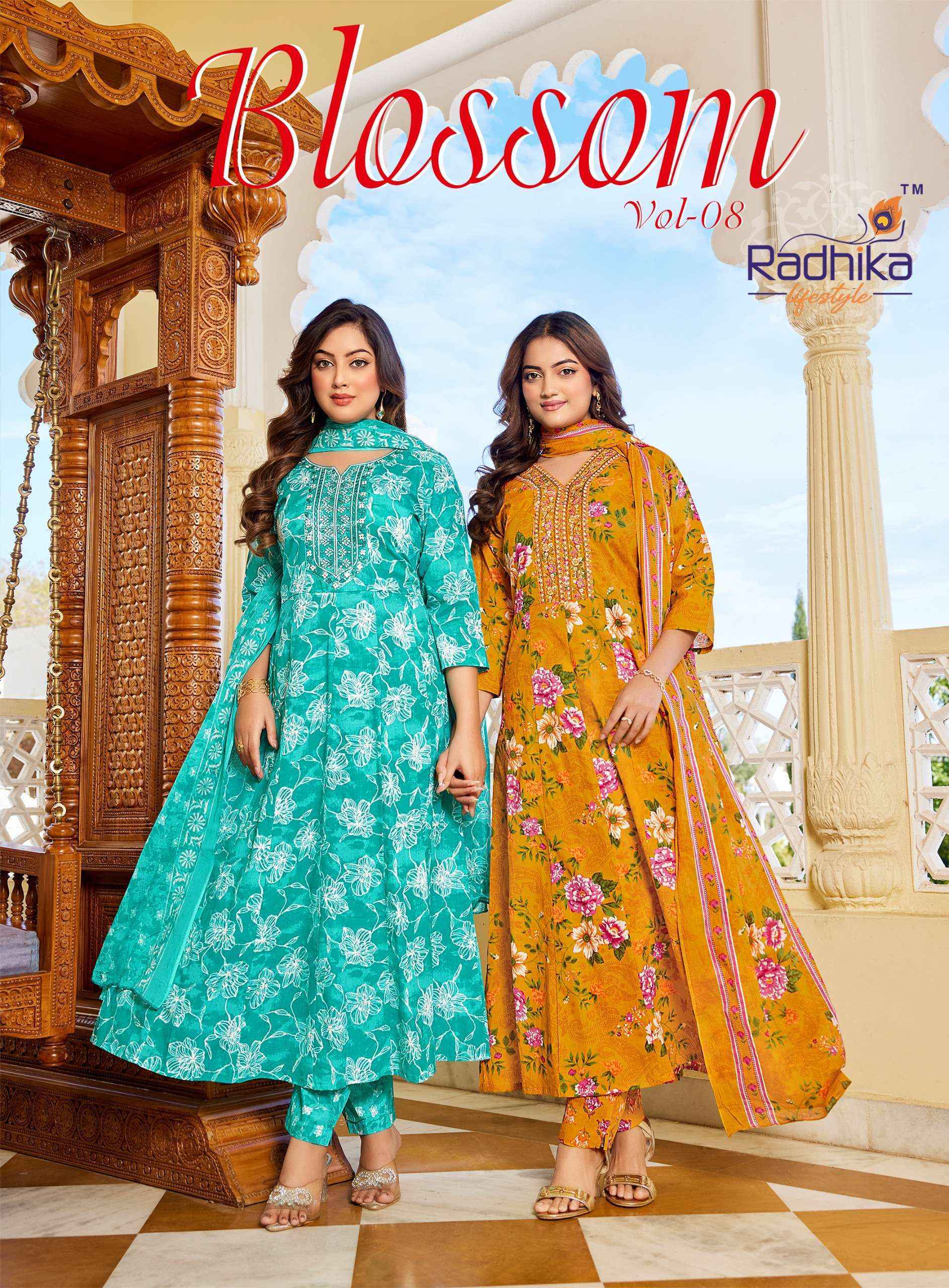 Radhika Lifestyle Blossom Vol 8 Cotton Kurti Combo Wholesale Price ( 8 pcs Catalogue )