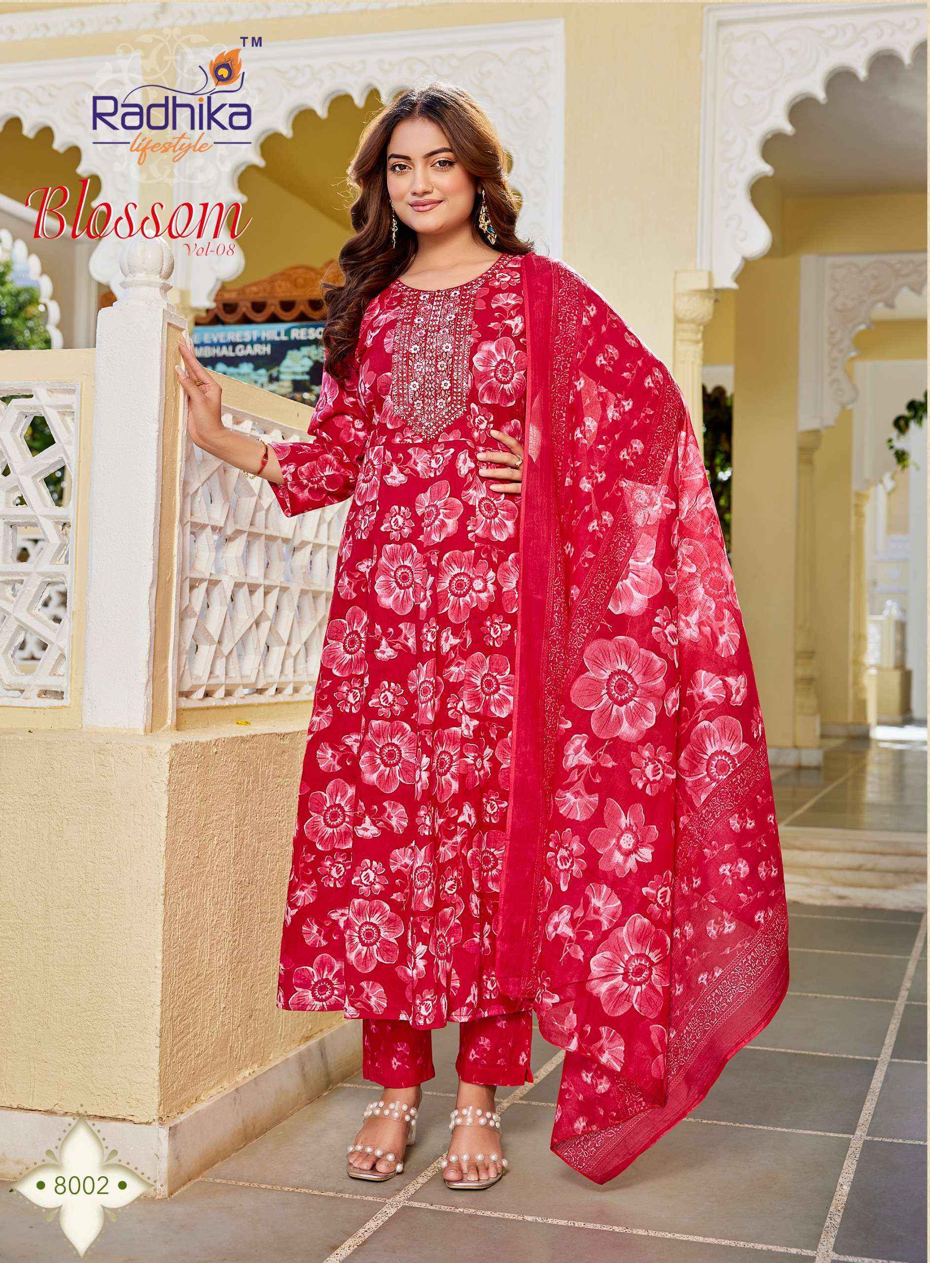 Radhika Lifestyle Blossom Vol 8 Cotton Kurti Combo Wholesale Price ( 8 pcs Catalogue )