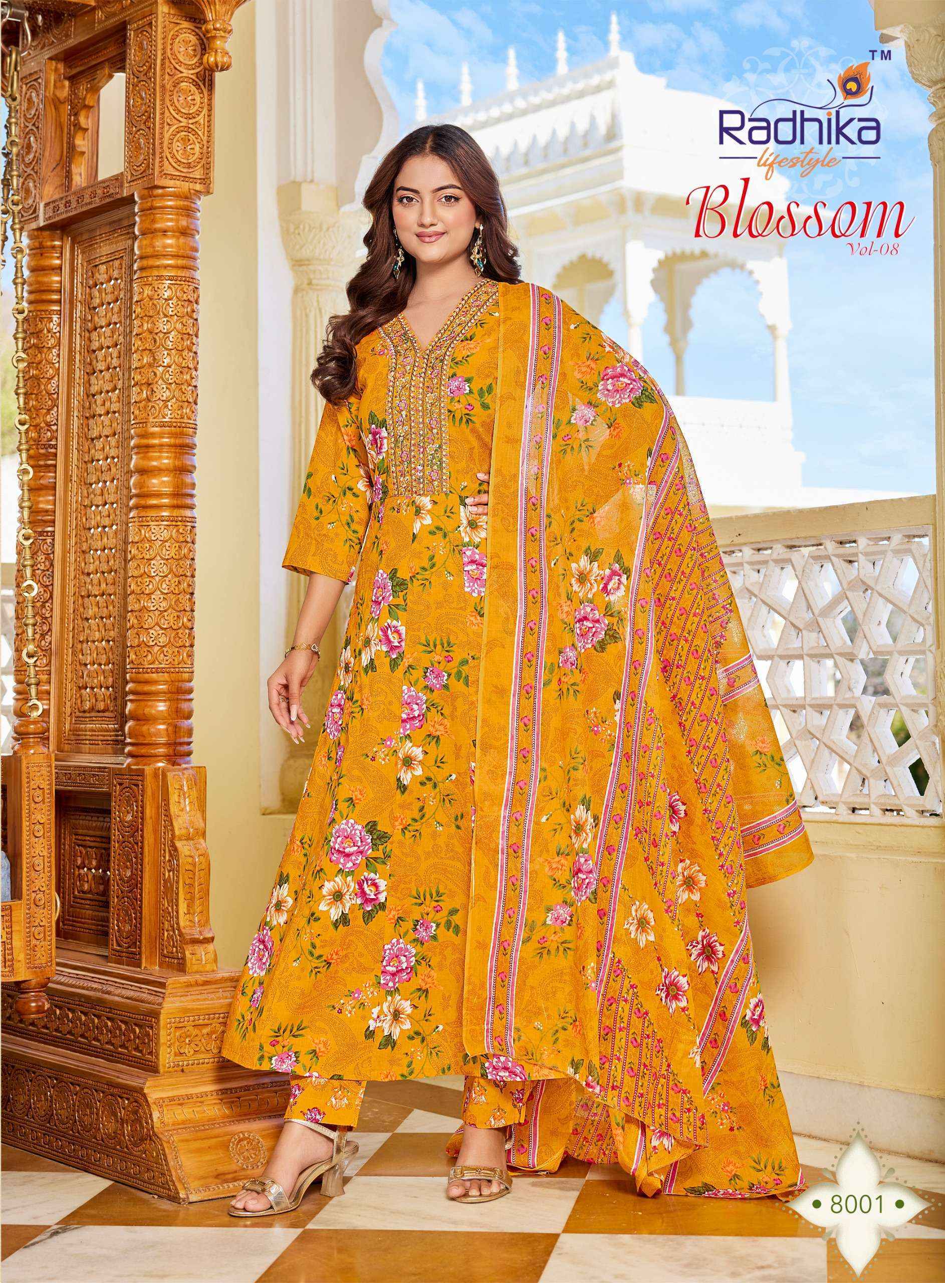 Radhika Lifestyle Blossom Vol 8 Cotton Kurti Combo Wholesale Price ( 8 pcs Catalogue )