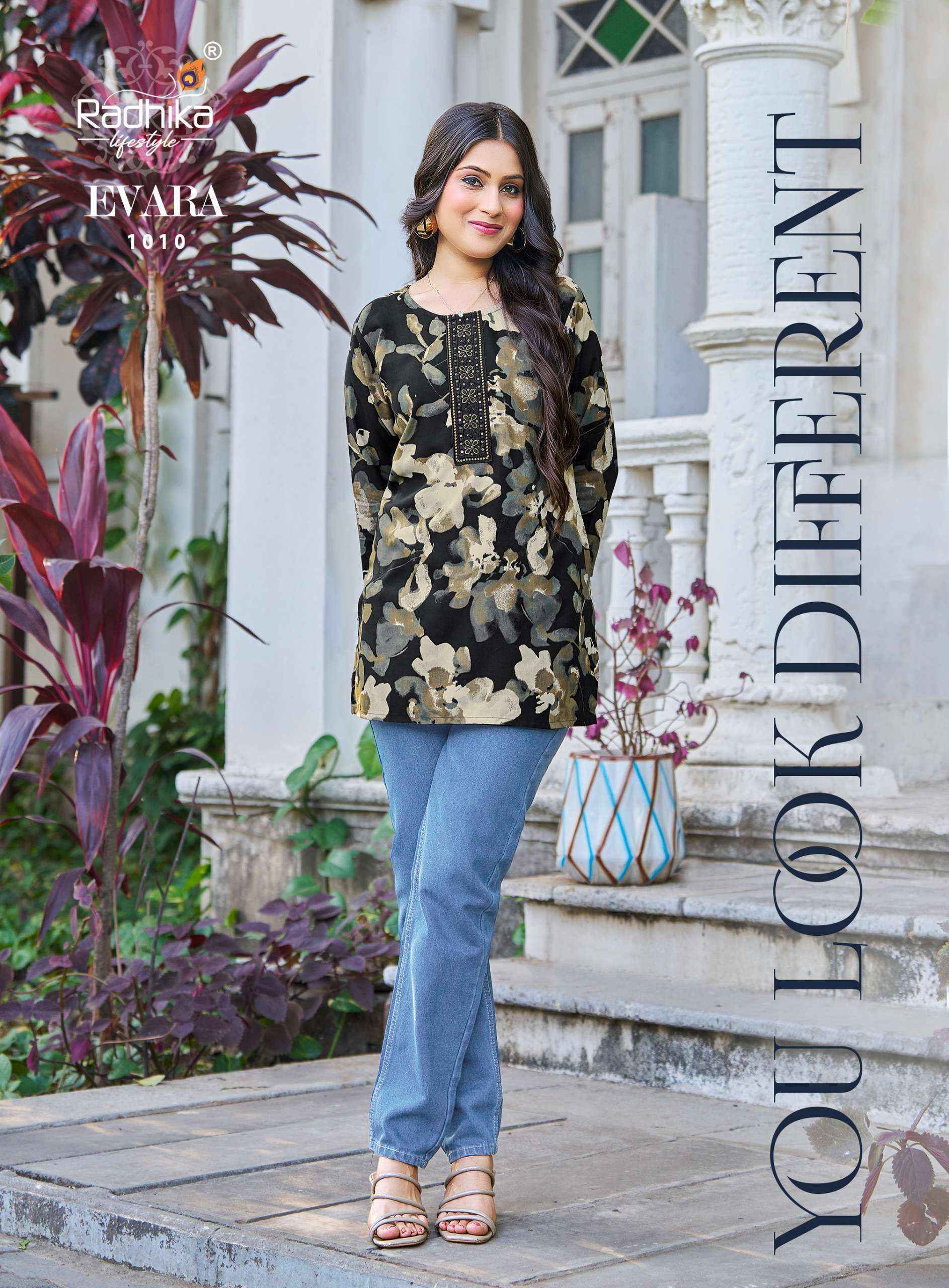 Radhika Lifestyle Evara Vol 1 Rayon Top Set Collection ( 10 Pcs Catalog )