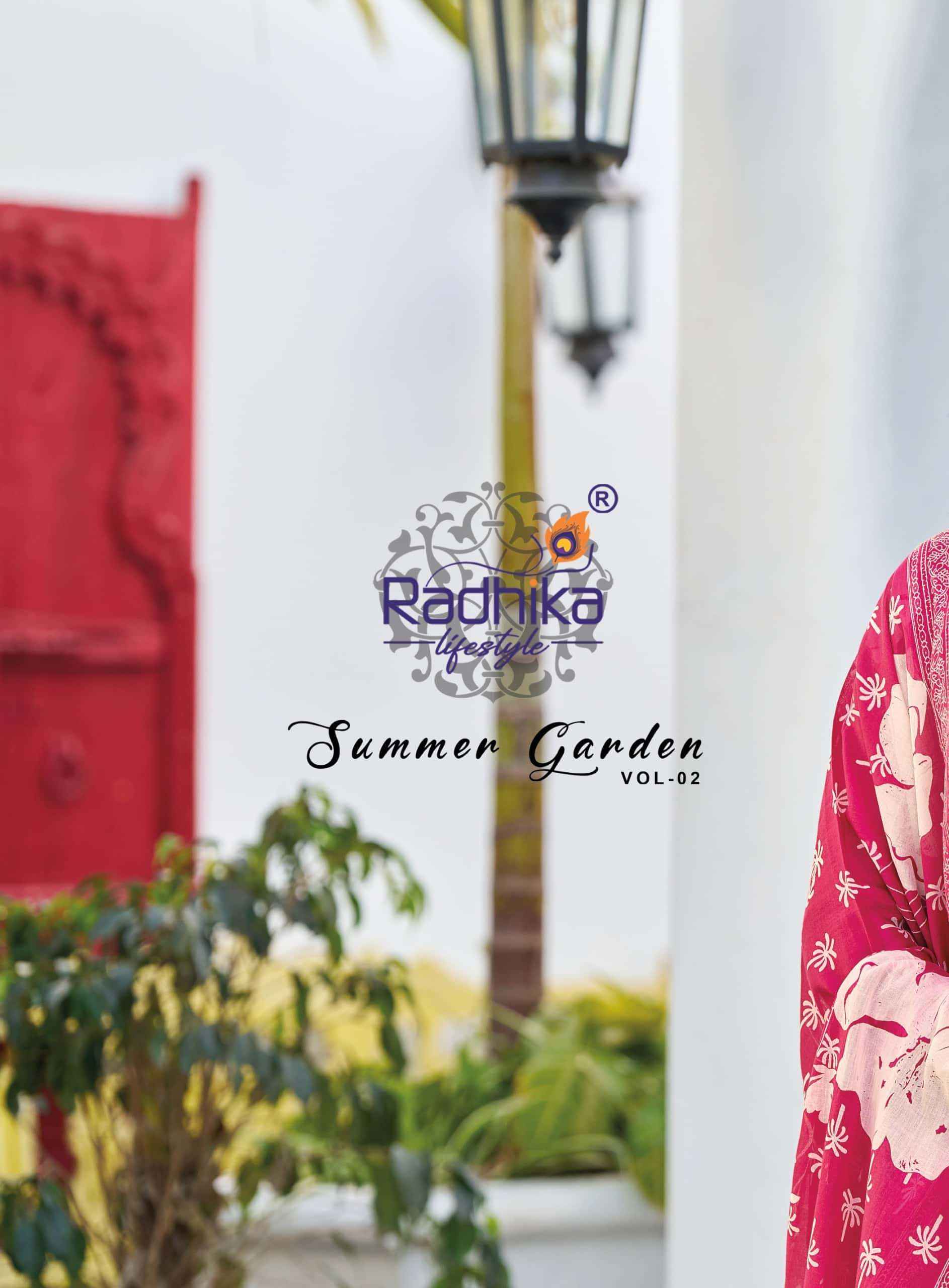Radhika Lifestyle Summer Garden Vol 2 pure cotton Readymade Anarkali Suits  ( 8 Pcs Catalogue )
