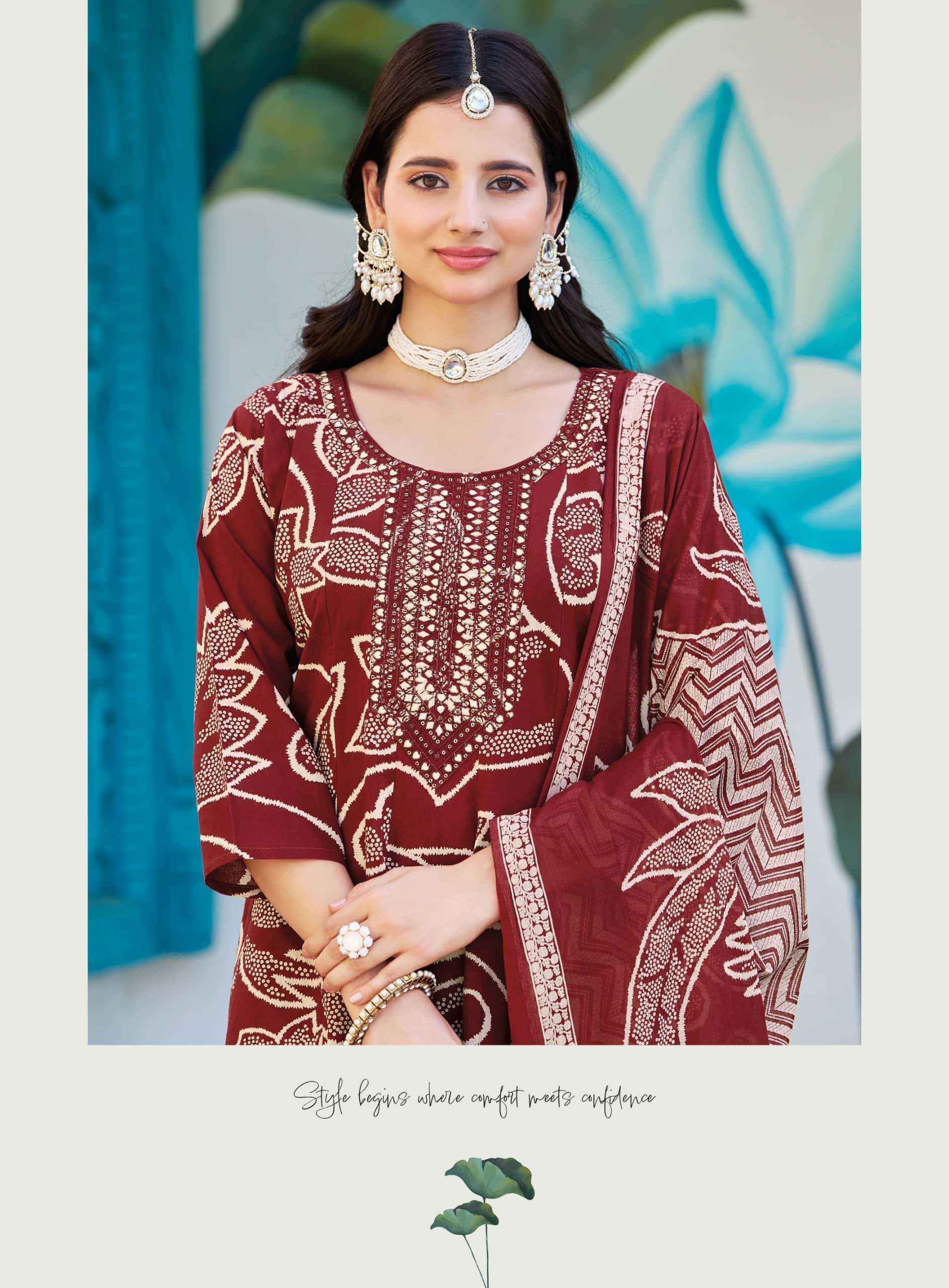 Radhika Lifestyle Summer Garden Vol 2 pure cotton Readymade Anarkali Suits  ( 8 Pcs Catalogue )