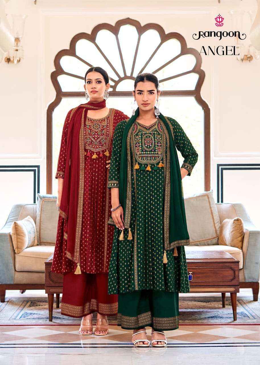 Rangoon Angel Exclusive Designrer Readymade Suit Wholesale Price ( 4 Pcs Catalogue )