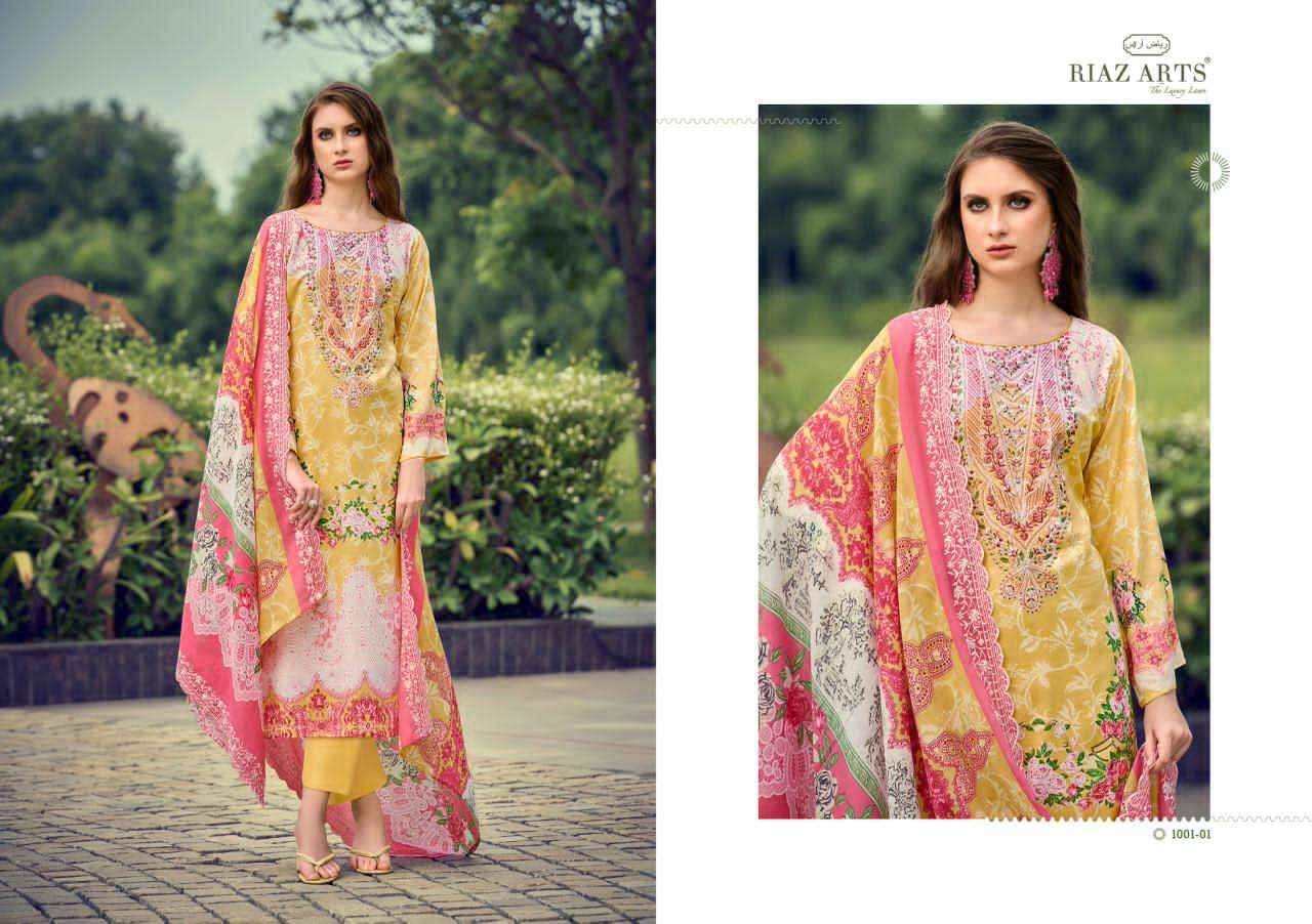 Riaz Arts Himsa Cotton Dress Material Wholesale Supplier Surat ( 8 Pcs Catalogue )