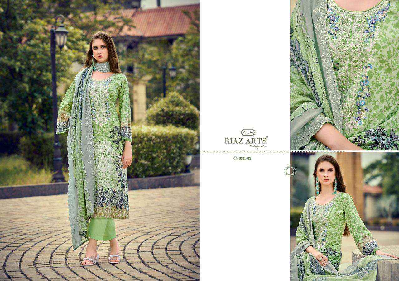 Riaz Arts Himsa Cotton Dress Material Wholesale Supplier Surat ( 8 Pcs Catalogue )
