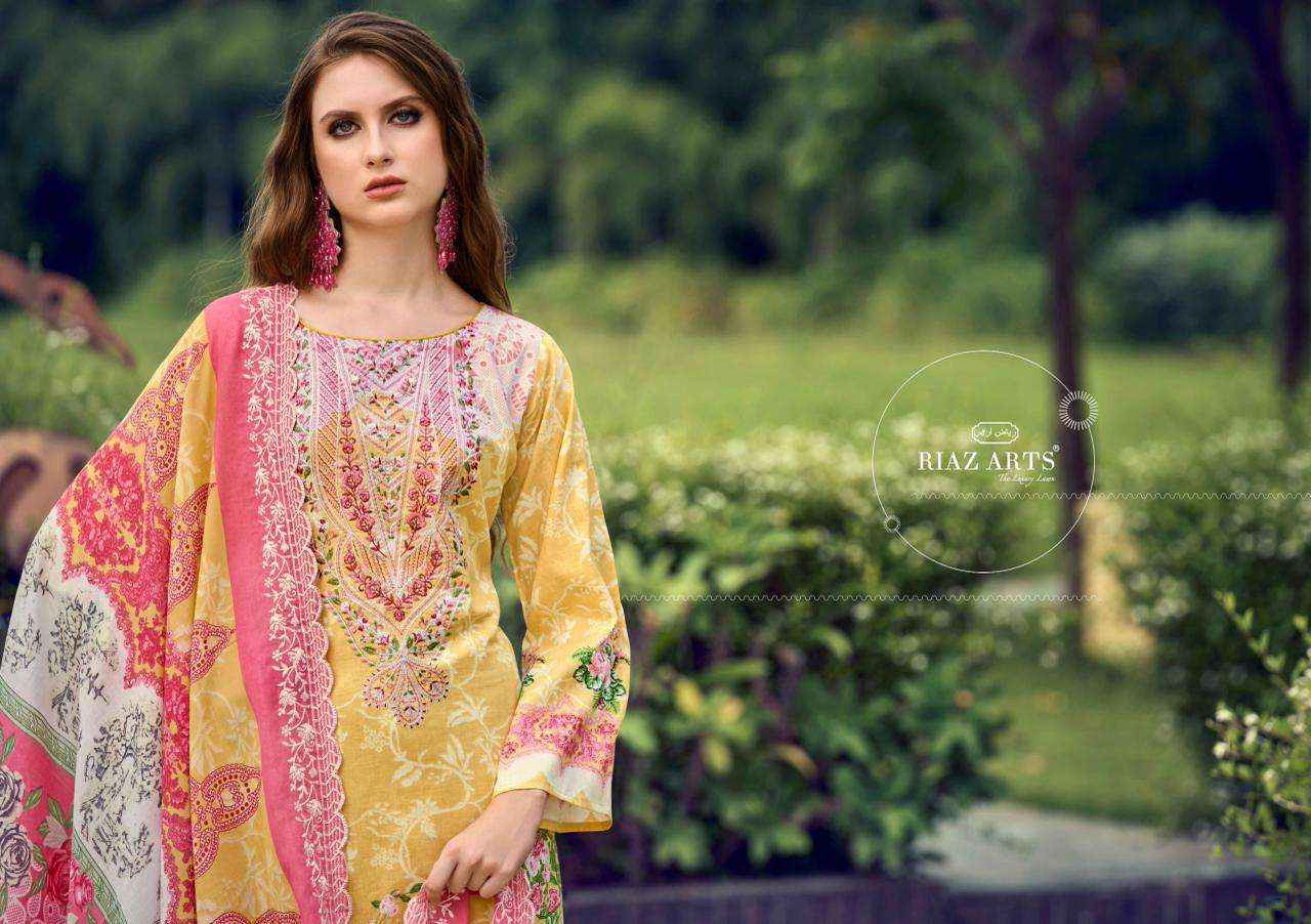 Riaz Arts Himsa Cotton Dress Material Wholesale Supplier Surat ( 8 Pcs Catalogue )
