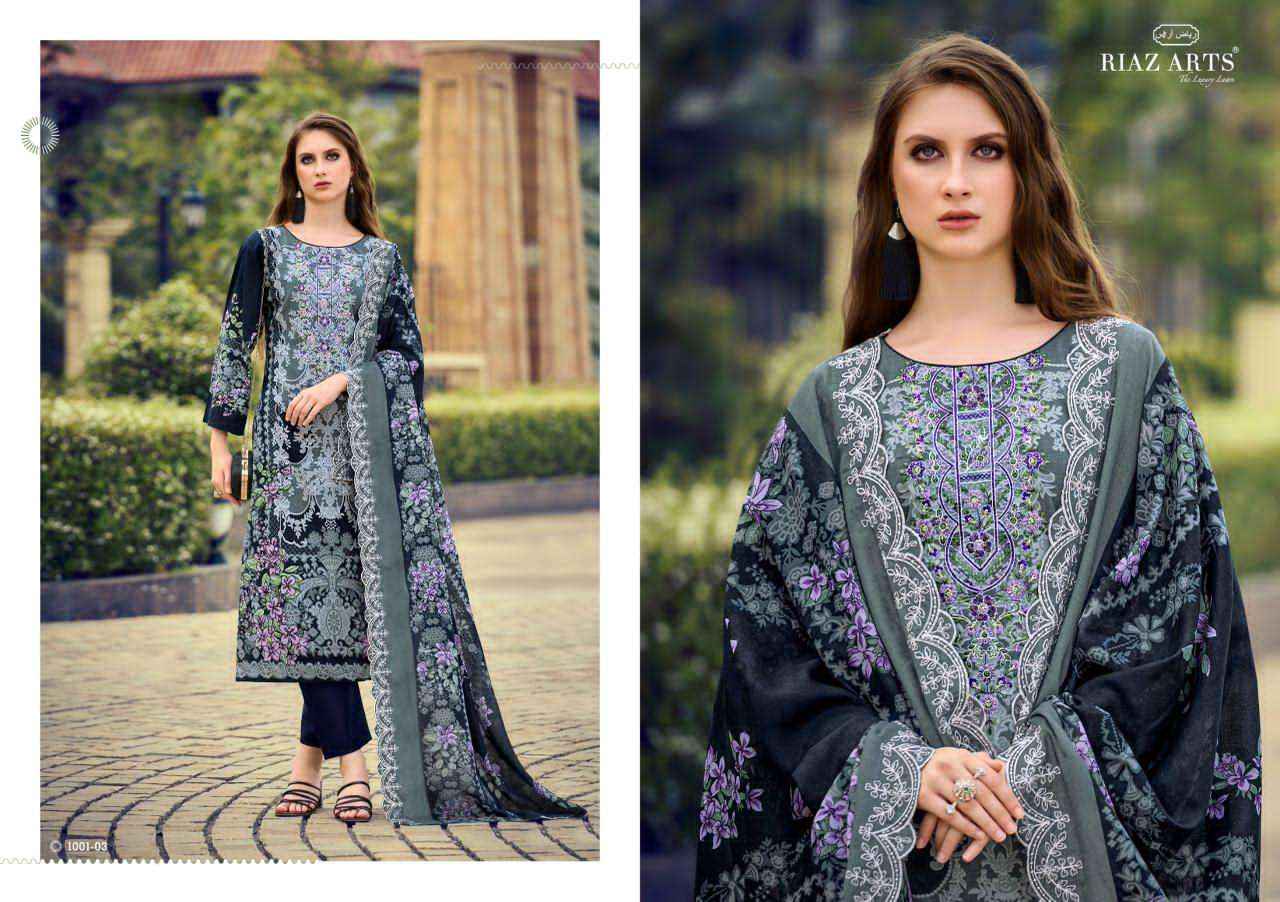 Riaz Arts Himsa Cotton Dress Material Wholesale Supplier Surat ( 8 Pcs Catalogue )