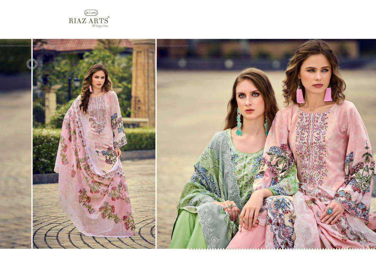 Riaz Arts Himsa Cotton Dress Material Wholesale Supplier Surat ( 8 Pcs Catalogue )
