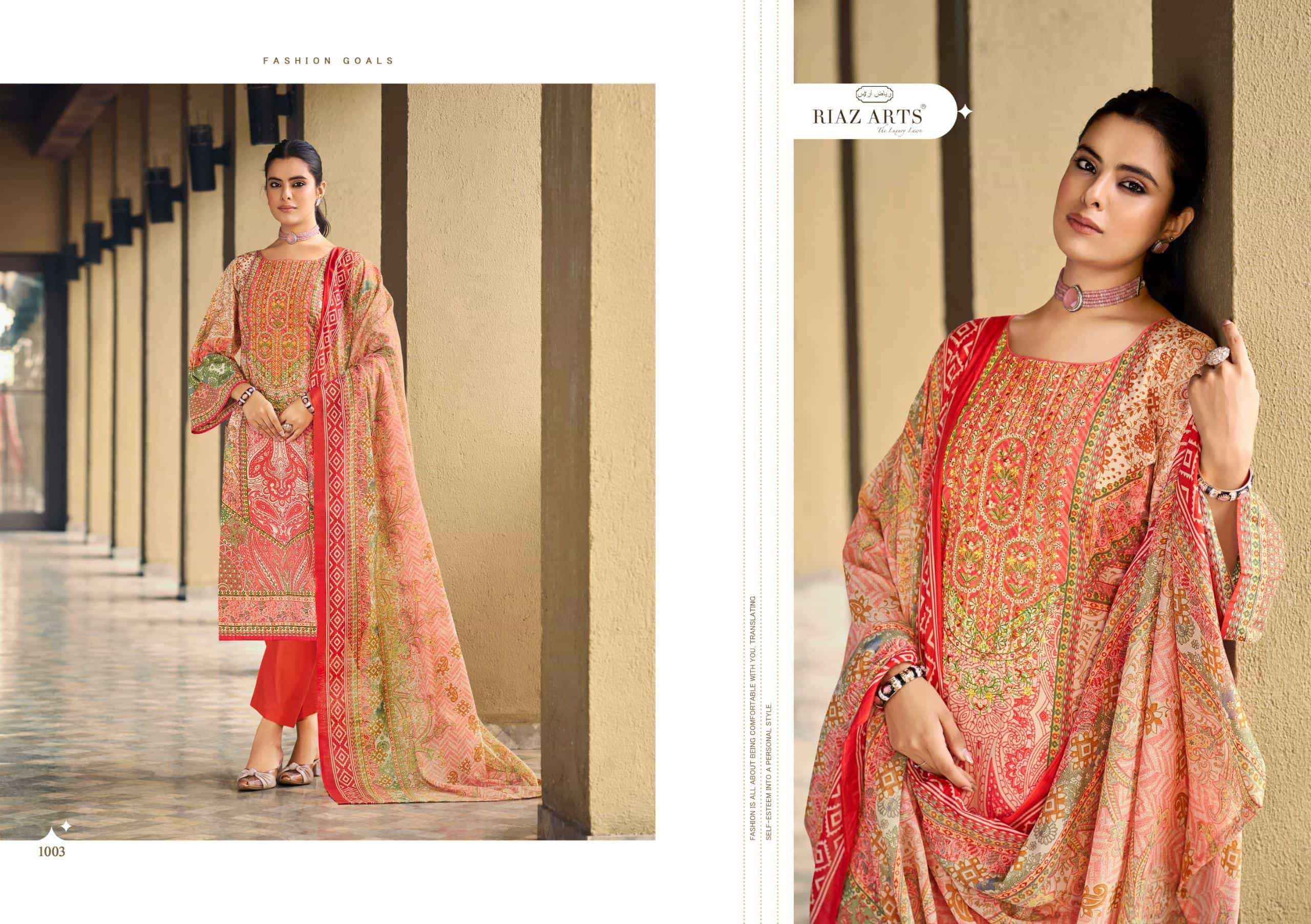 Riaz Arts Musafir Vol 34 Premium Wear Cotton Dress Wholesale Collection ( 6 Pcs Catalog )